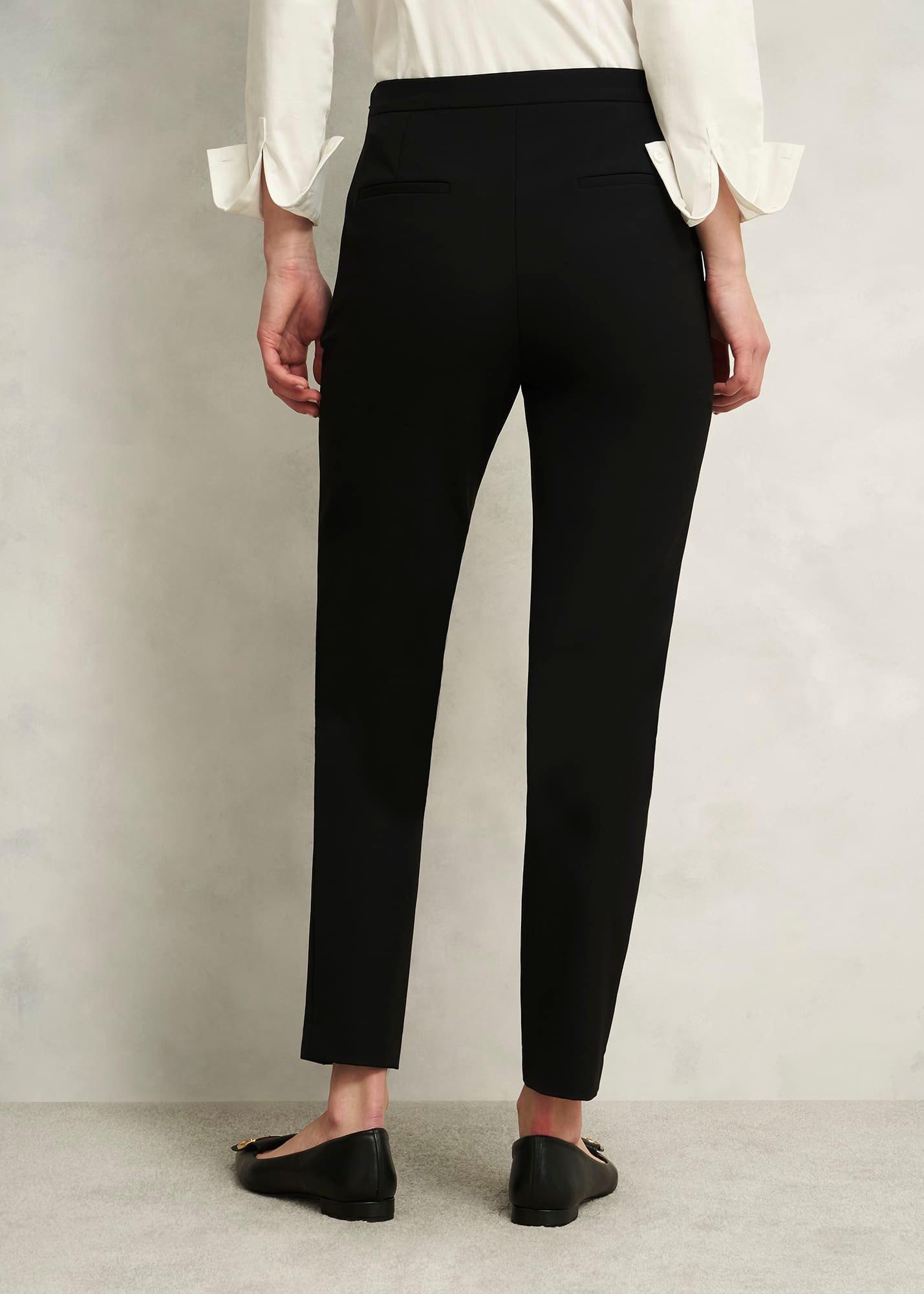 Lexi Slim Travel Trousers, Black, hi-res
