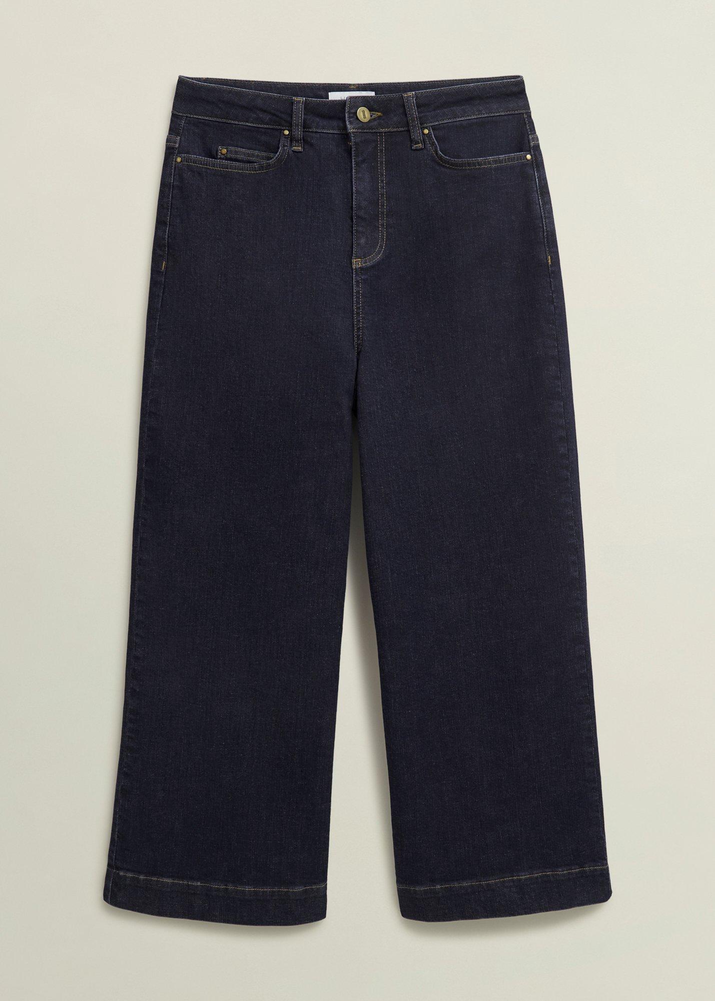 Brinley Crop Wide Leg Jeans, Indigo, hi-res