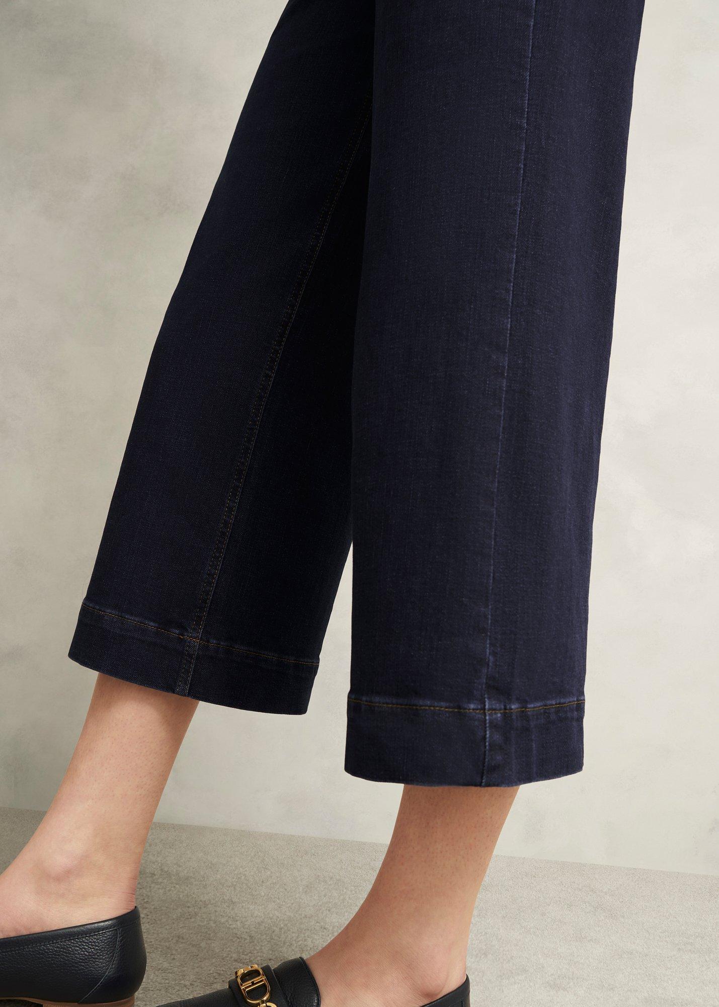 Brinley Crop Wide Leg Jeans, Indigo, hi-res
