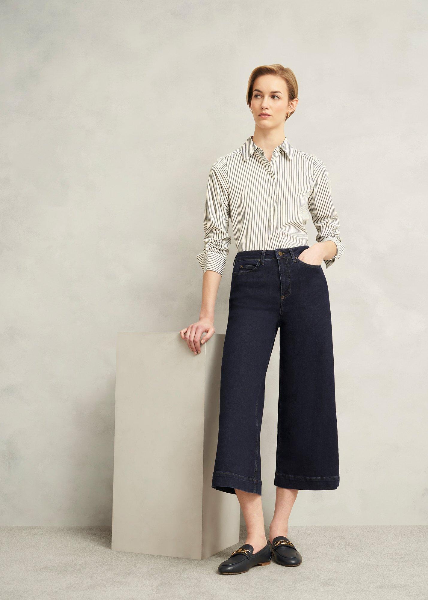 Brinley Crop Wide Leg Jeans, Indigo, hi-res