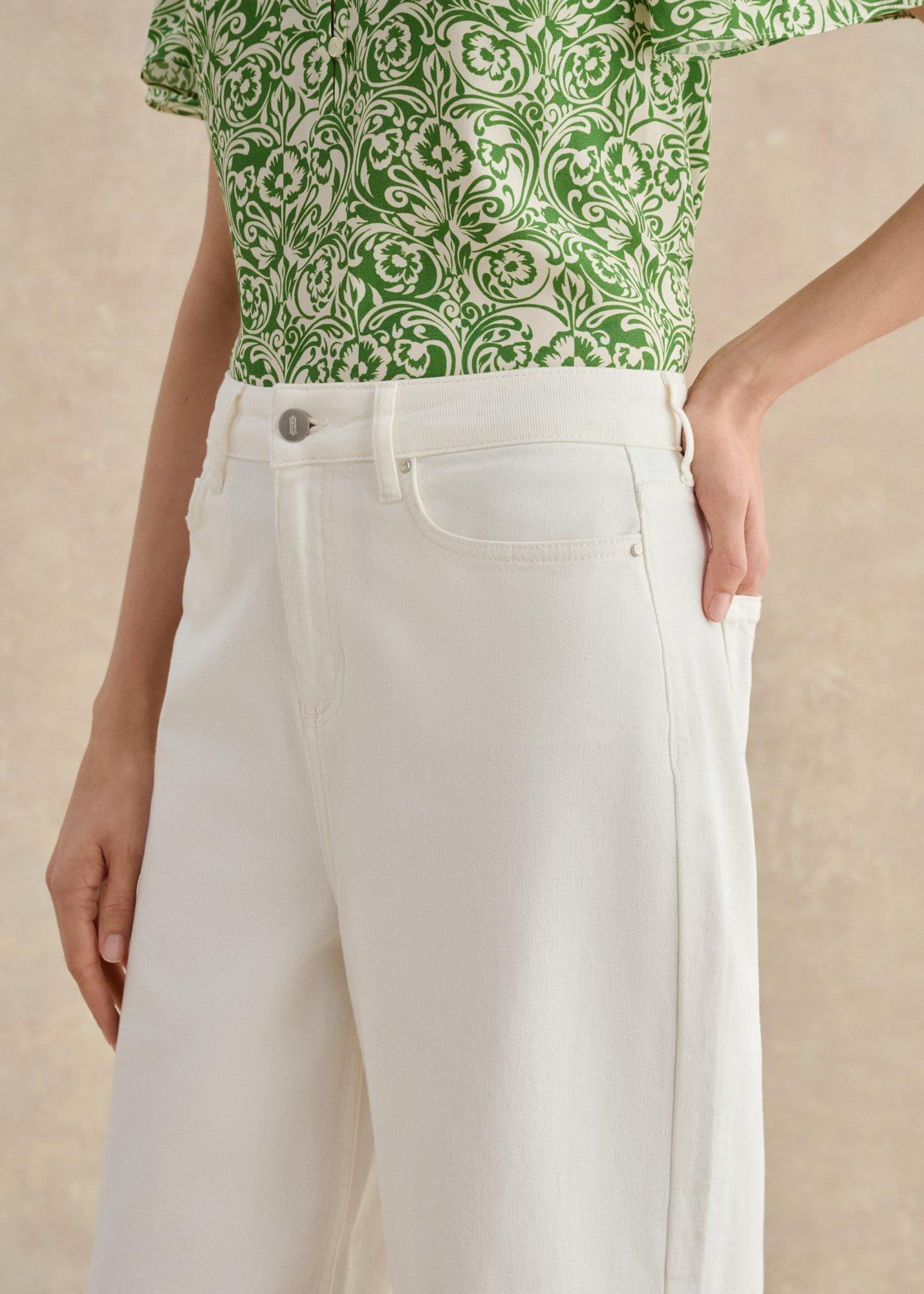 Brinley Crop Jeans, Off White, hi-res