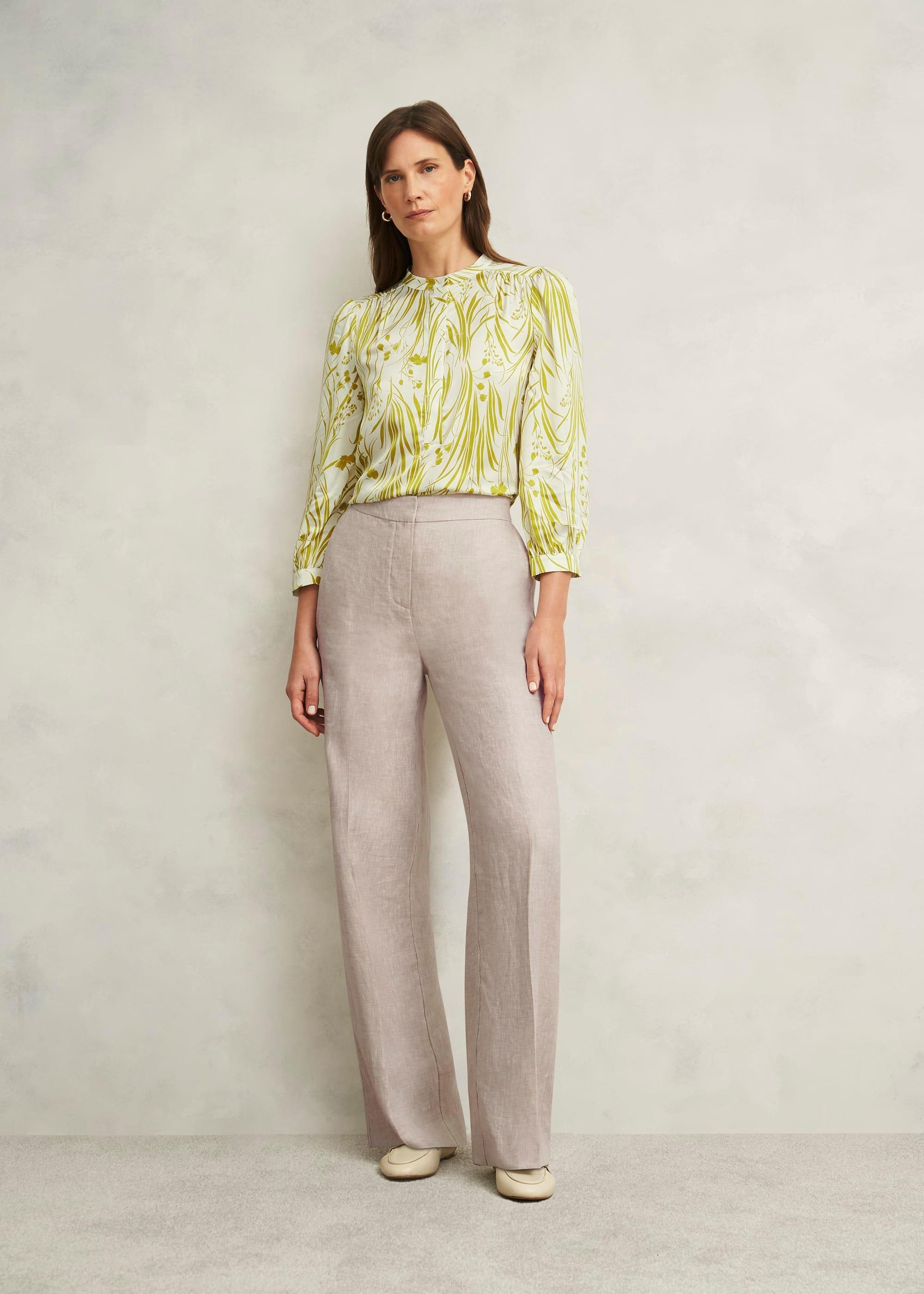 Alessia Linen Wide Trousers