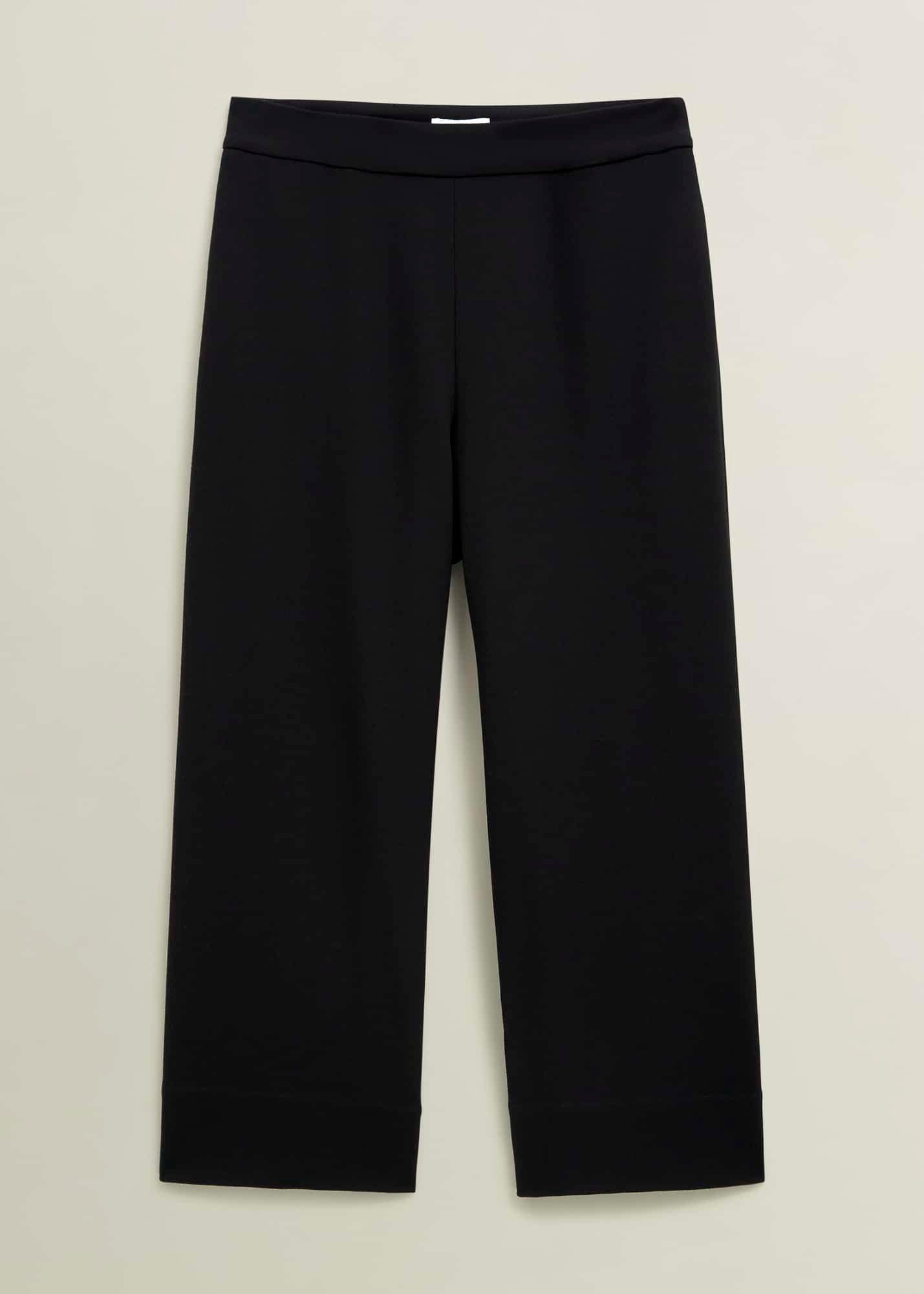 Dina Crop Trousers, Black, hi-res