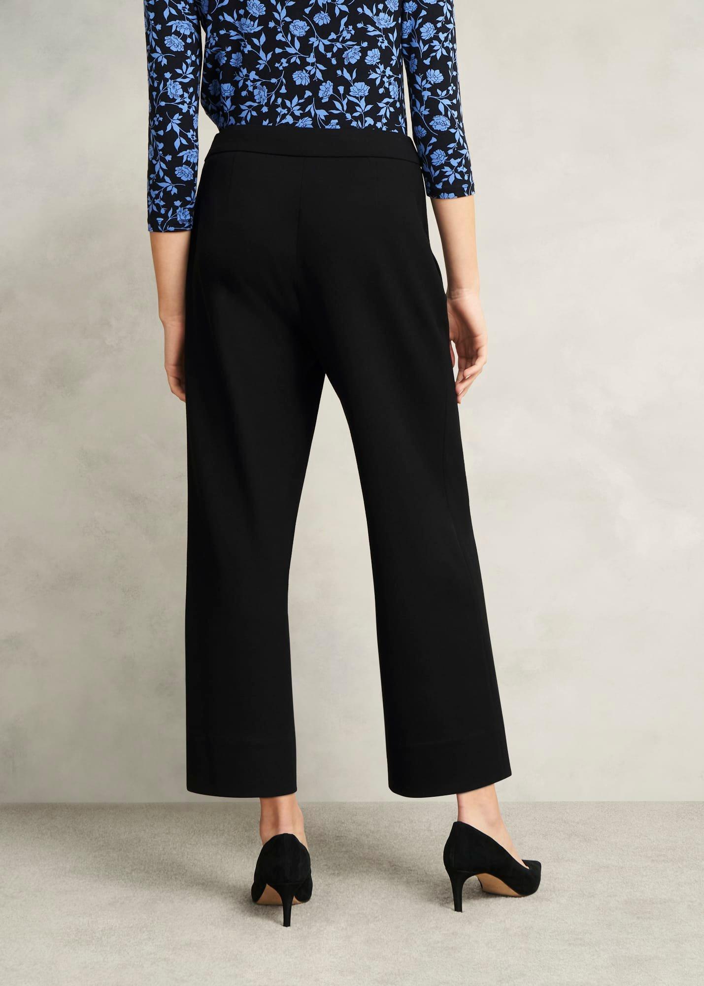 Dina Crop Trousers, Black, hi-res