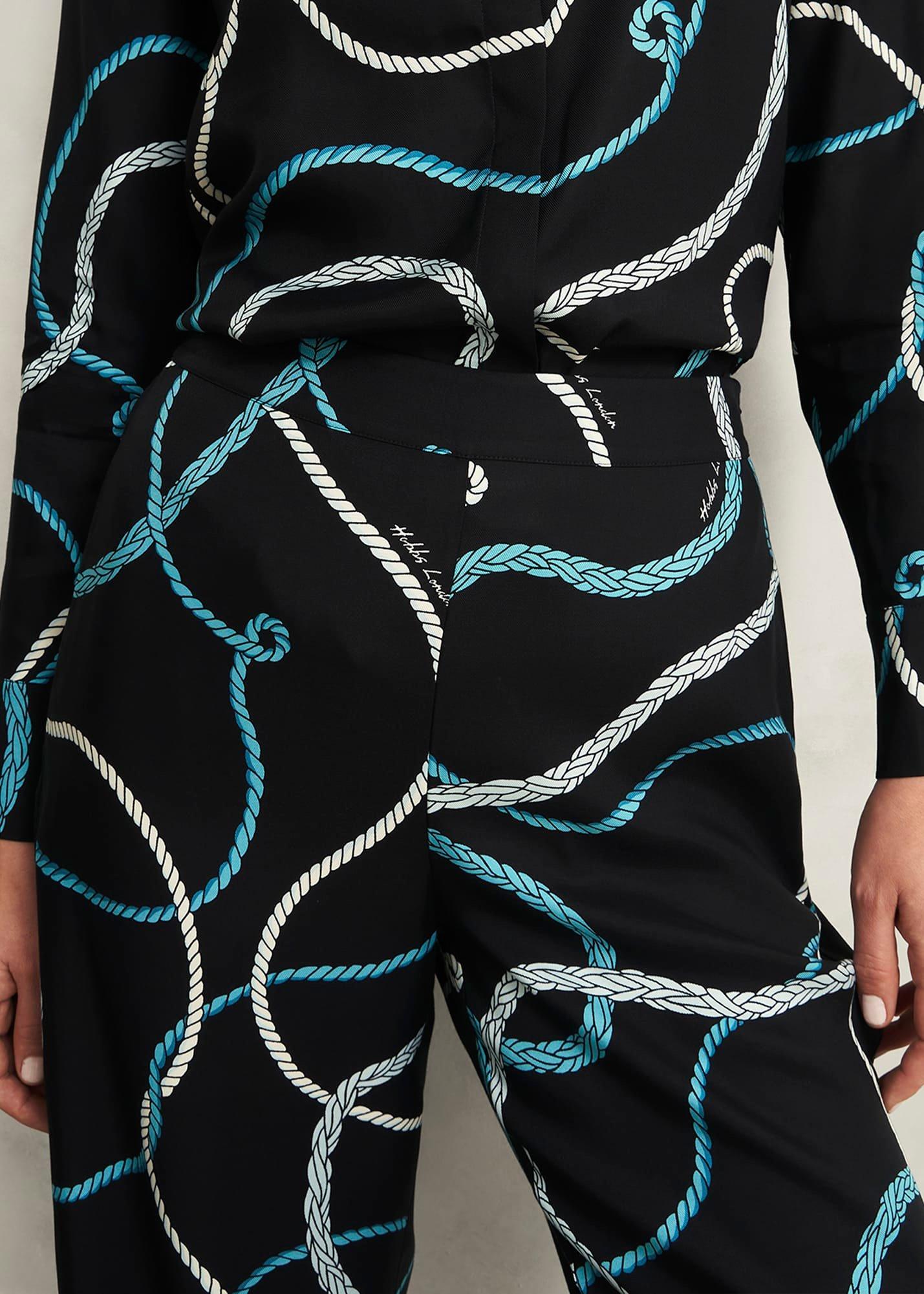 Raya Trousers, Navy Multi, hi-res