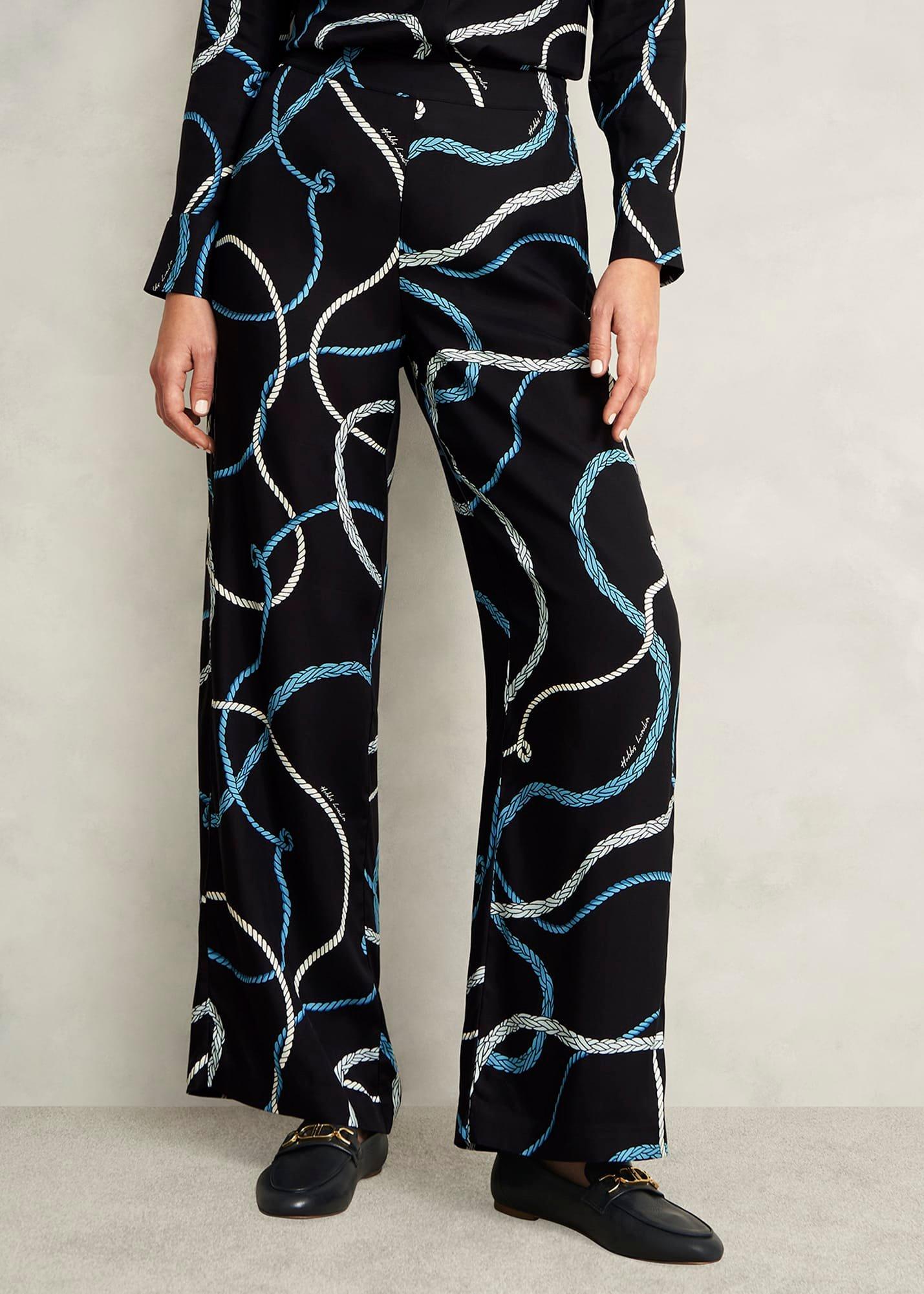 Raya Trousers, Navy Multi, hi-res