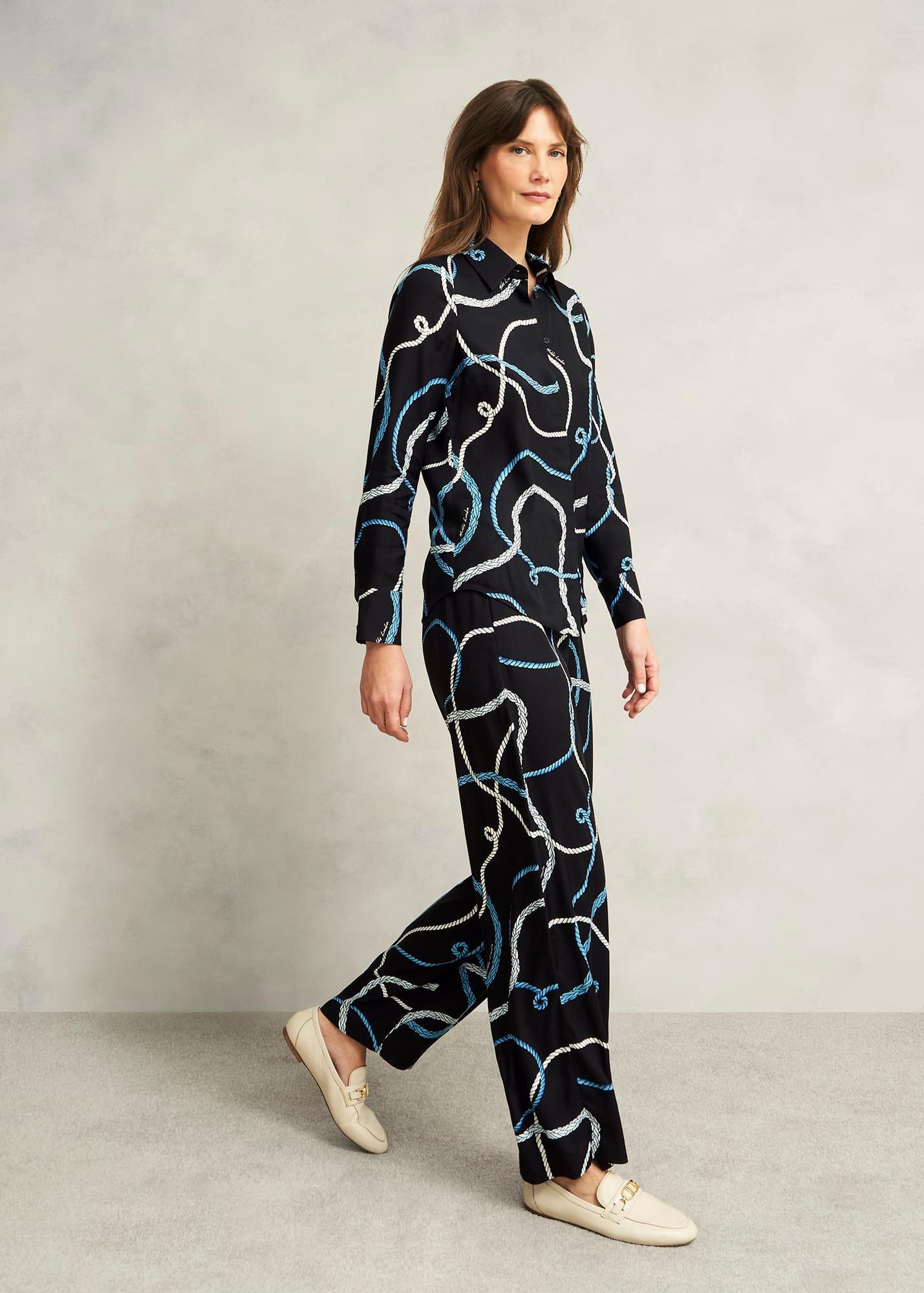 Raya Trousers, Navy Multi, hi-res