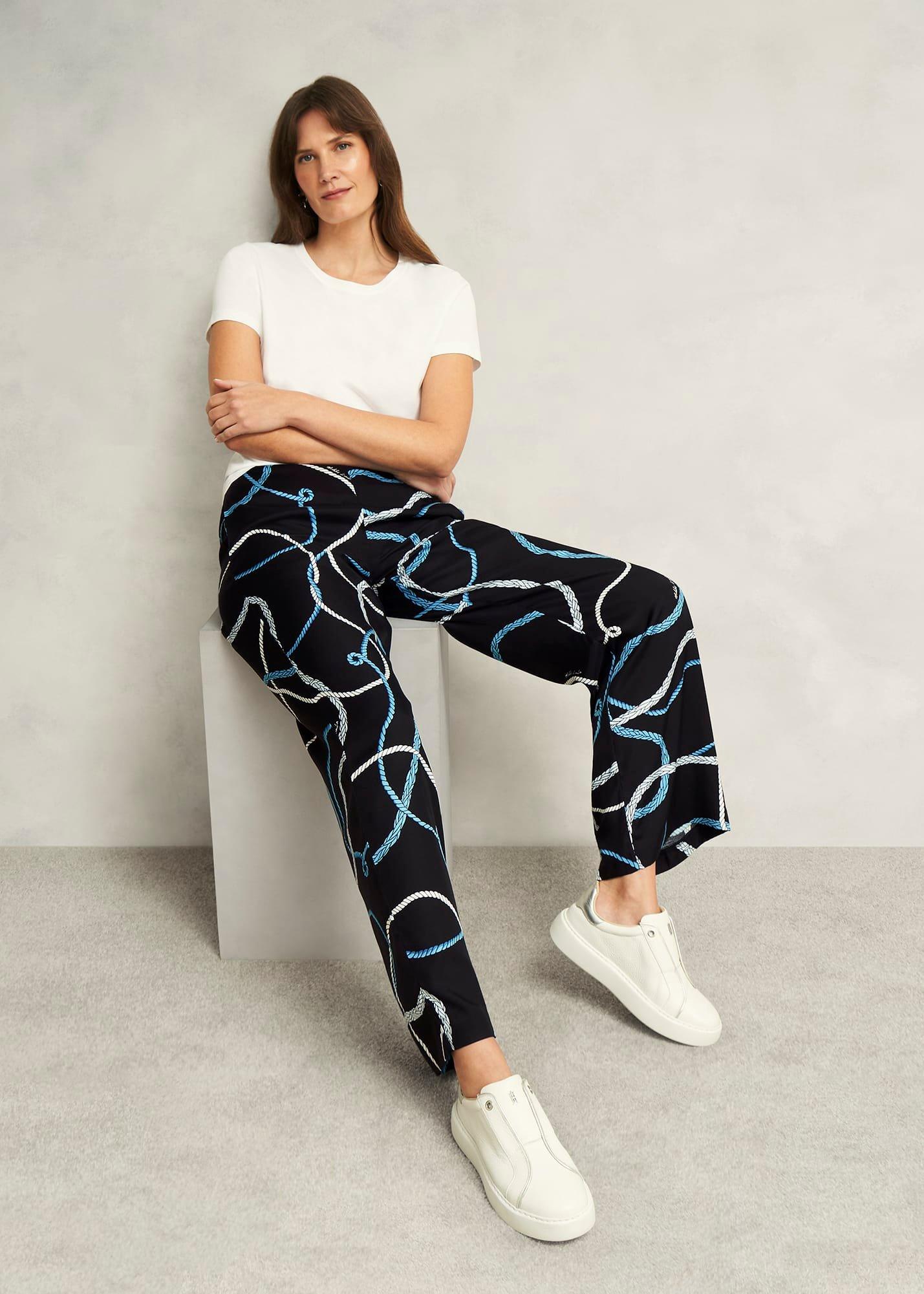 Raya Trousers, Navy Multi, hi-res