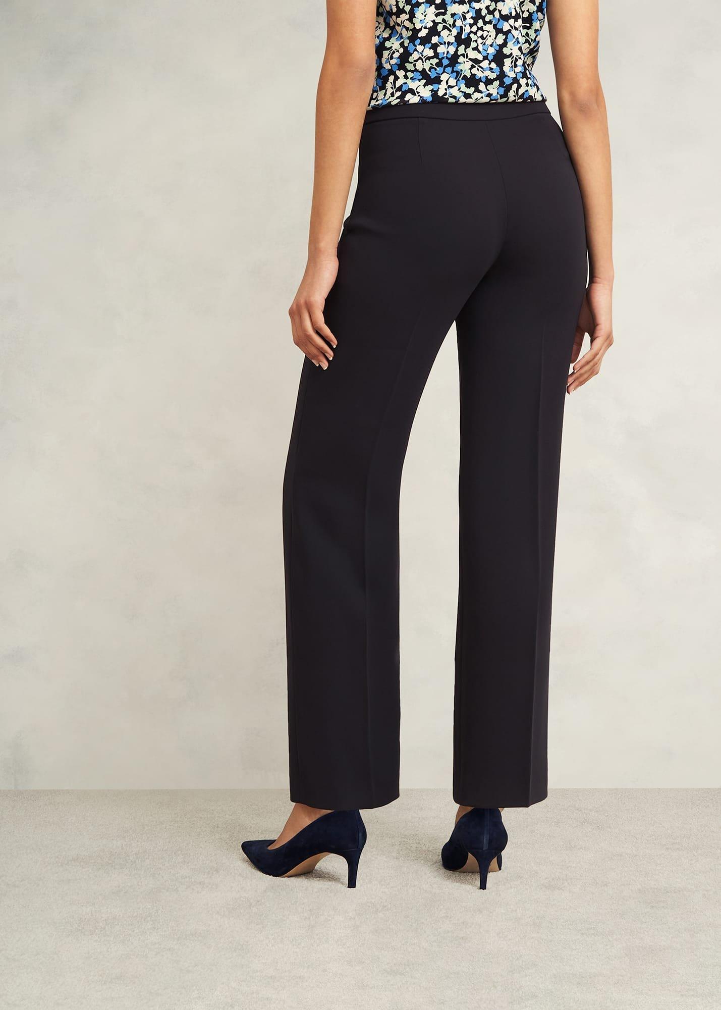Petite Mel Wide Trousers, Navy, hi-res