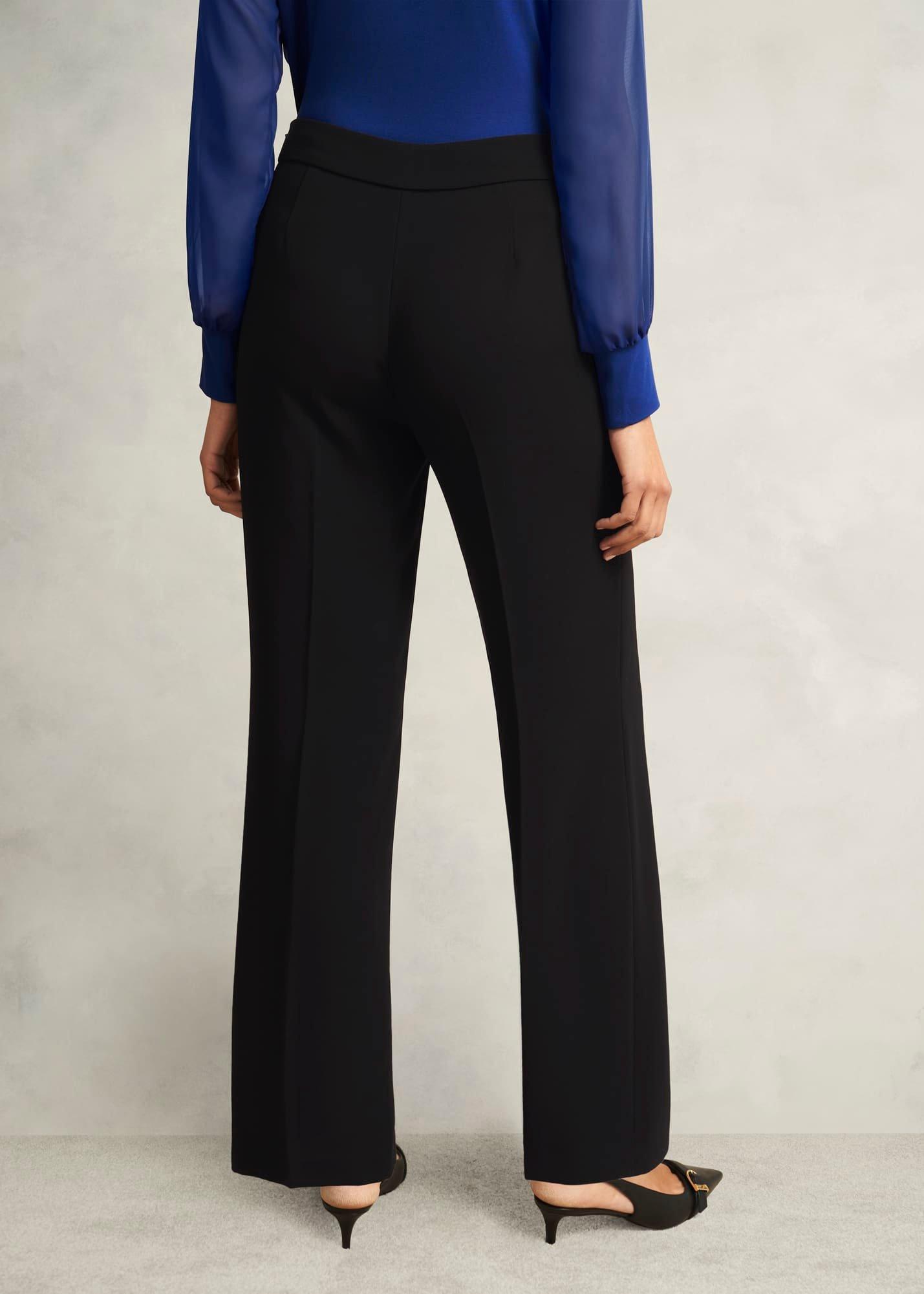 Mel Wide Trousers, Black, hi-res