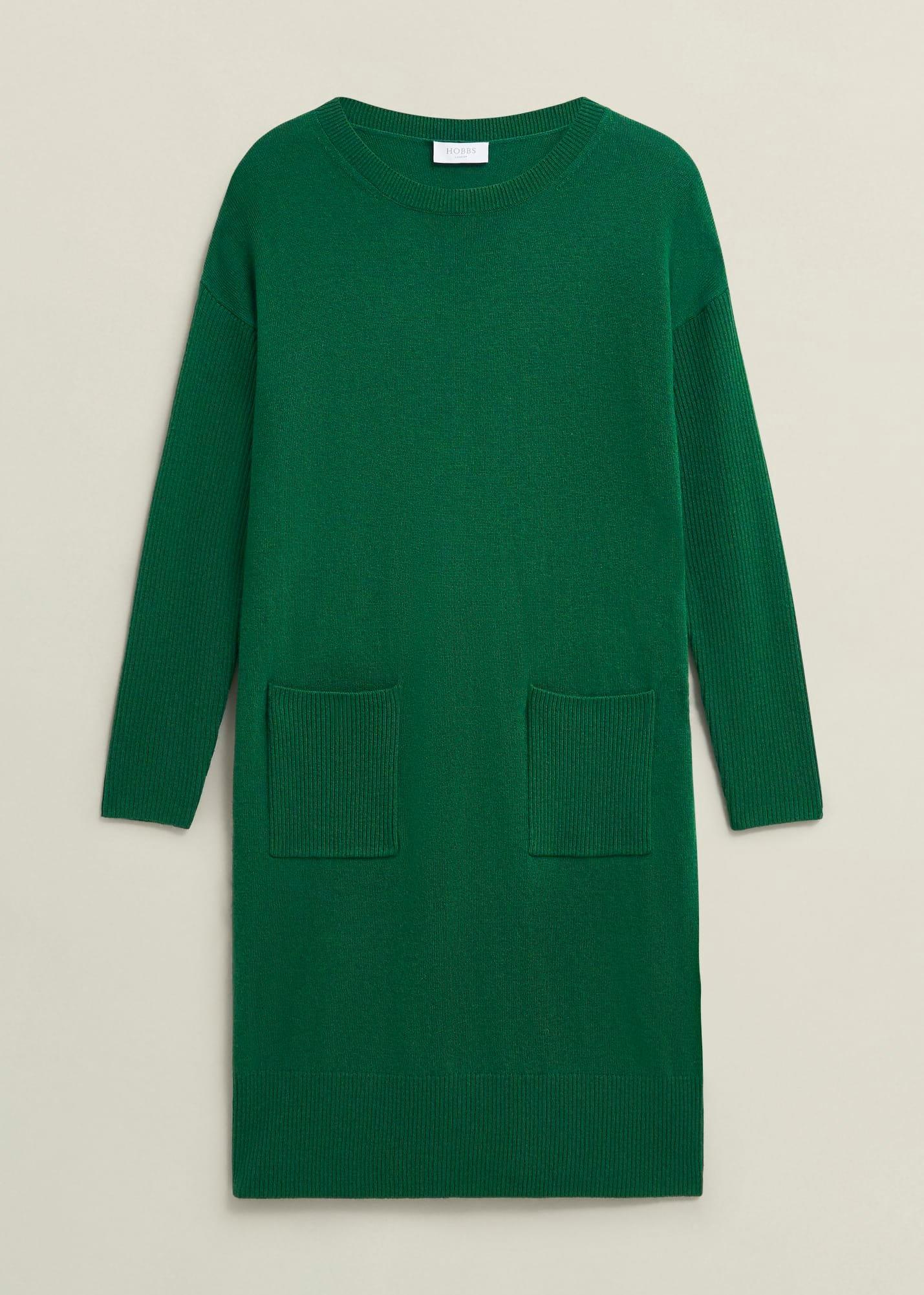 Devora Knitted Dress With Cashmere, Verdent Green, hi-res
