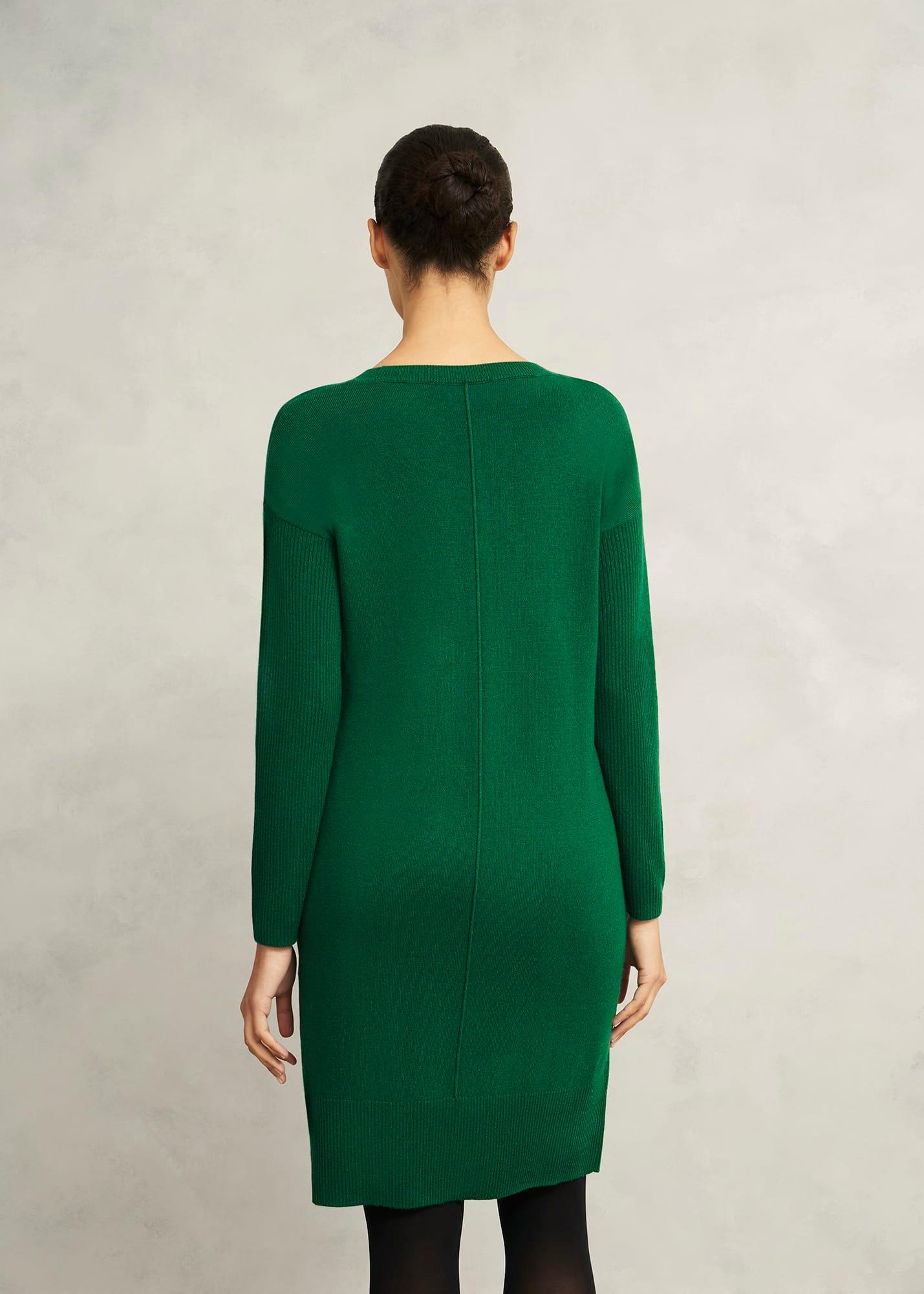 Devora Knitted Dress With Cashmere, Verdent Green, hi-res