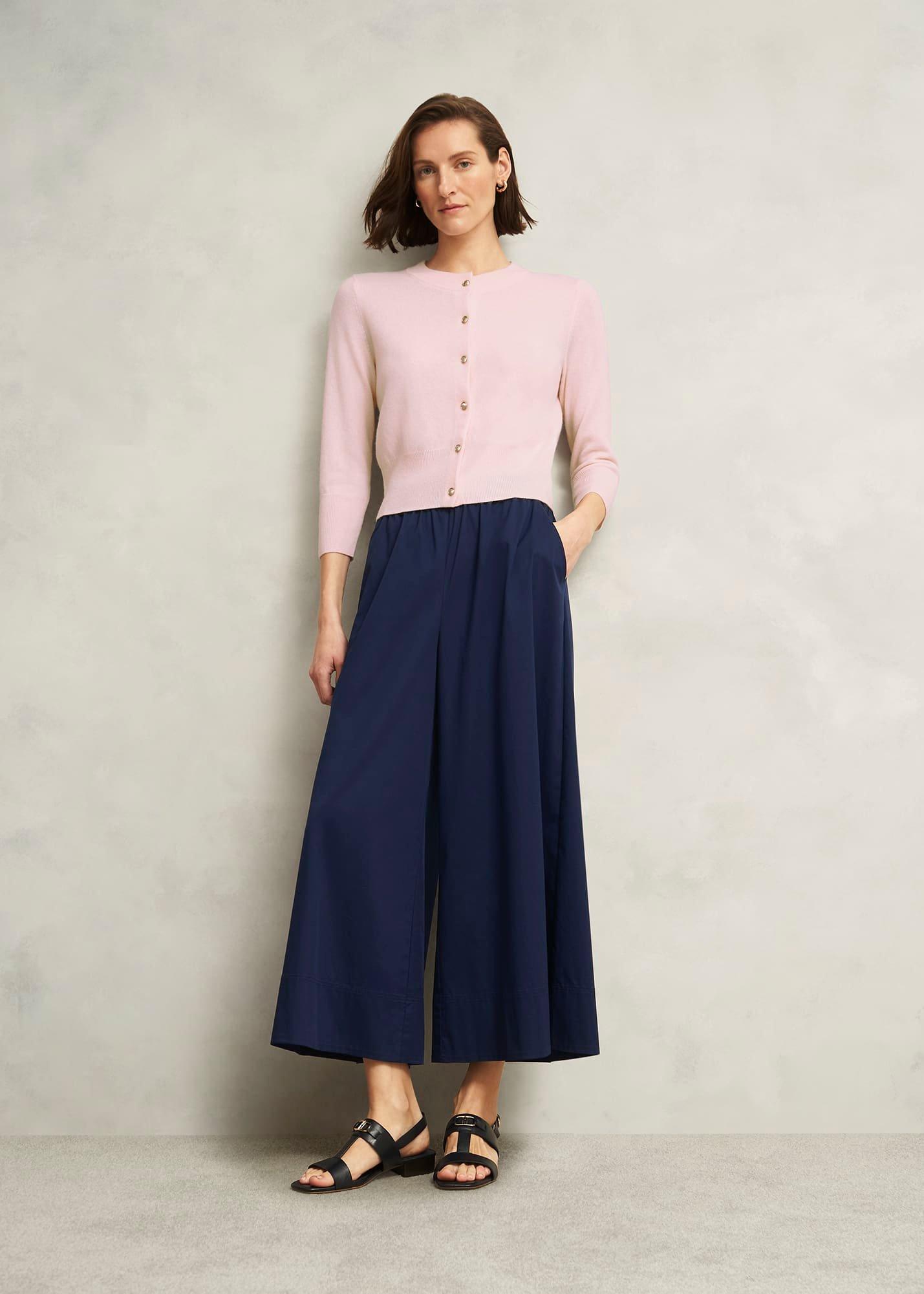 Pink Tresco Wool Cashmere Crew Neck Knitted Jumper, Pale Pink, hi-res