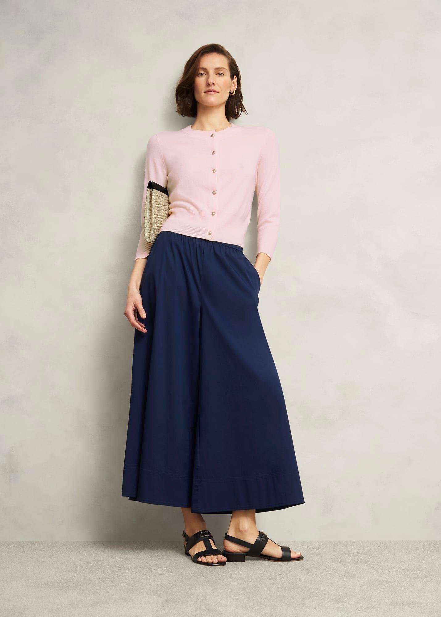 Pink Tresco Wool Cashmere Crew Neck Knitted Jumper, Pale Pink, hi-res