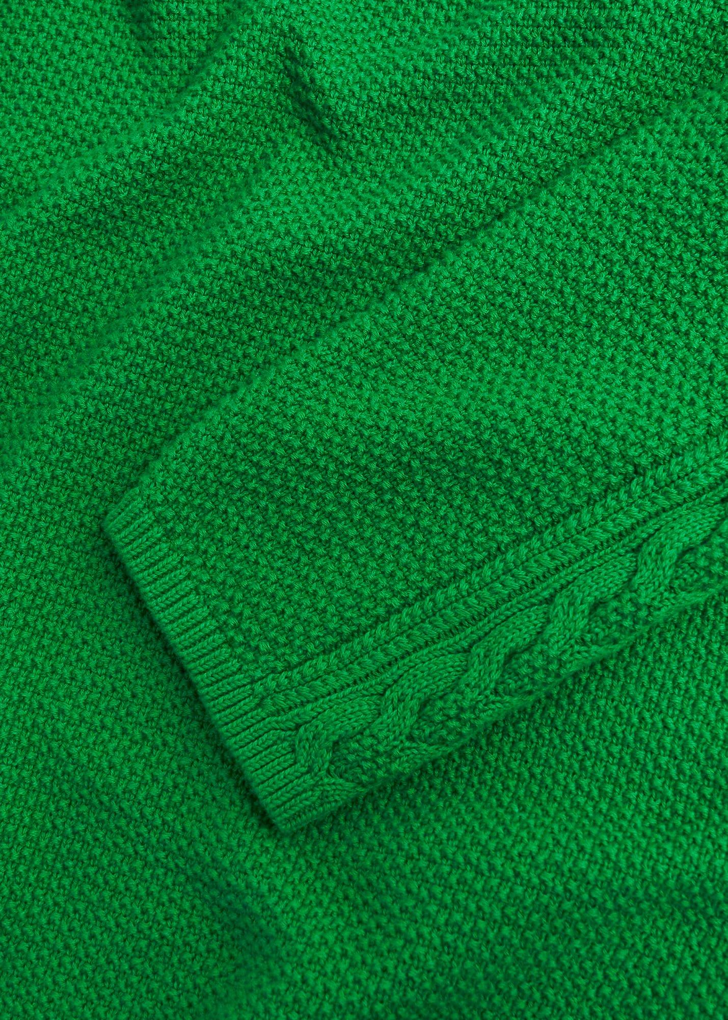 Camilla Cotton Jumper, Lush Green, hi-res