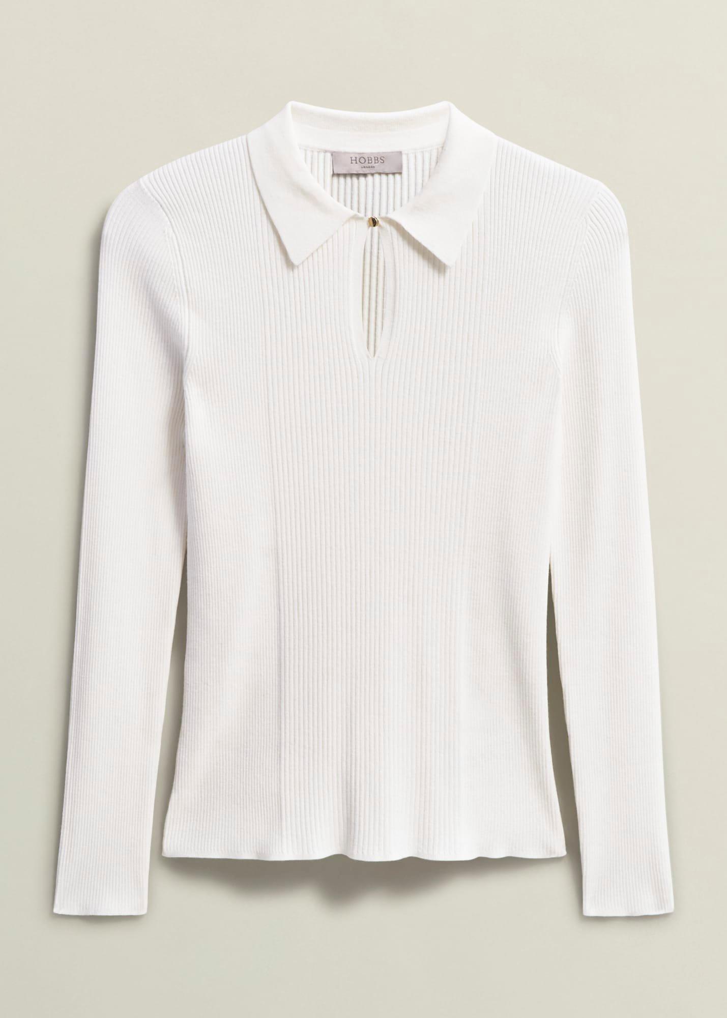 Sierra Knitted Shirt, Warm Ivory, hi-res