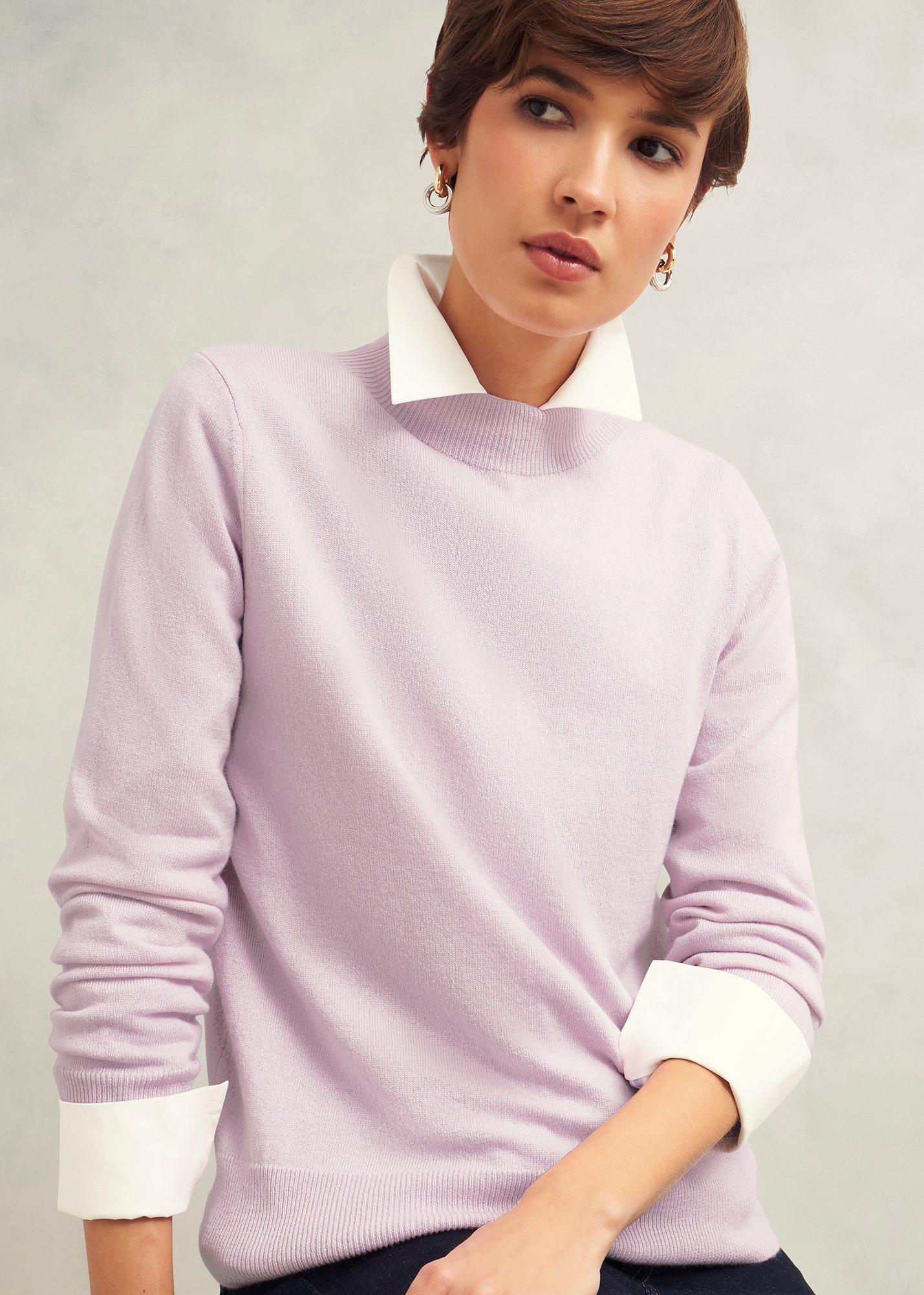 Indah Jumper With Cashmere, Dusted Pink, hi-res