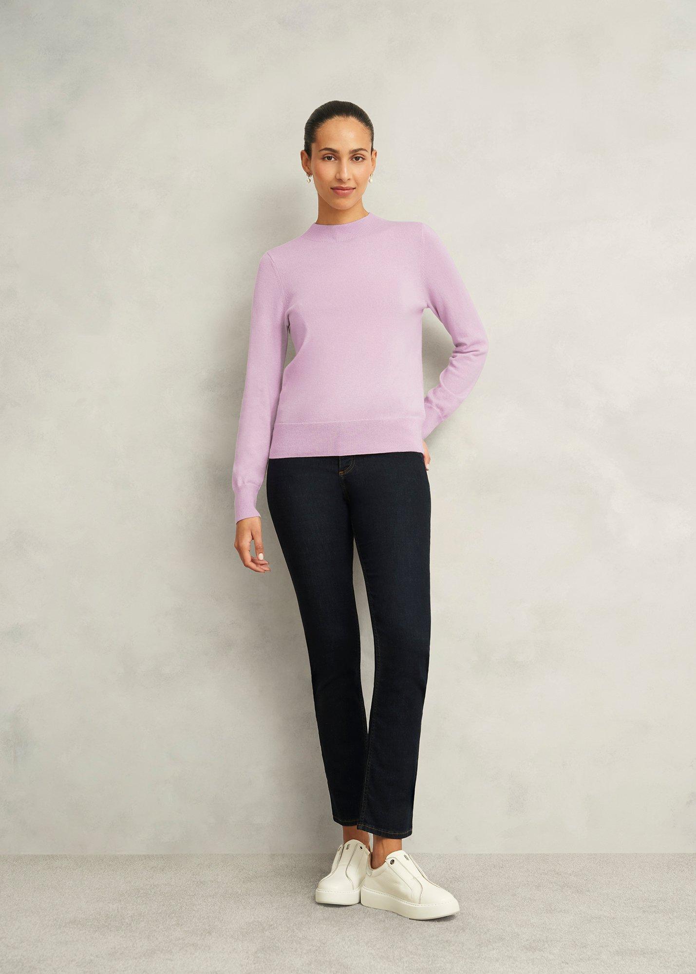 Indah Jumper With Cashmere, Dusted Pink, hi-res