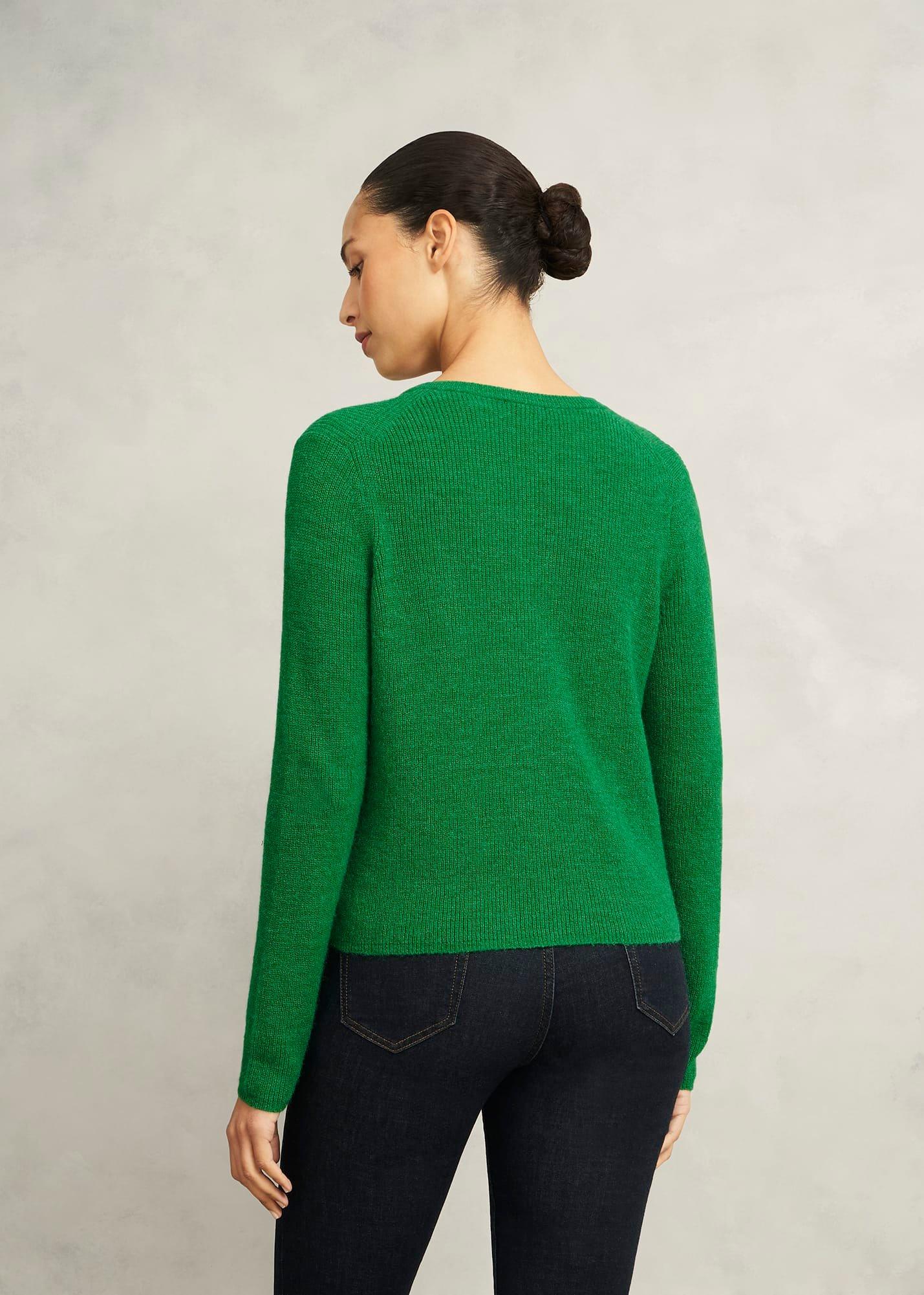 Jasmina Cardigan With Alpaca, Lush Green, hi-res