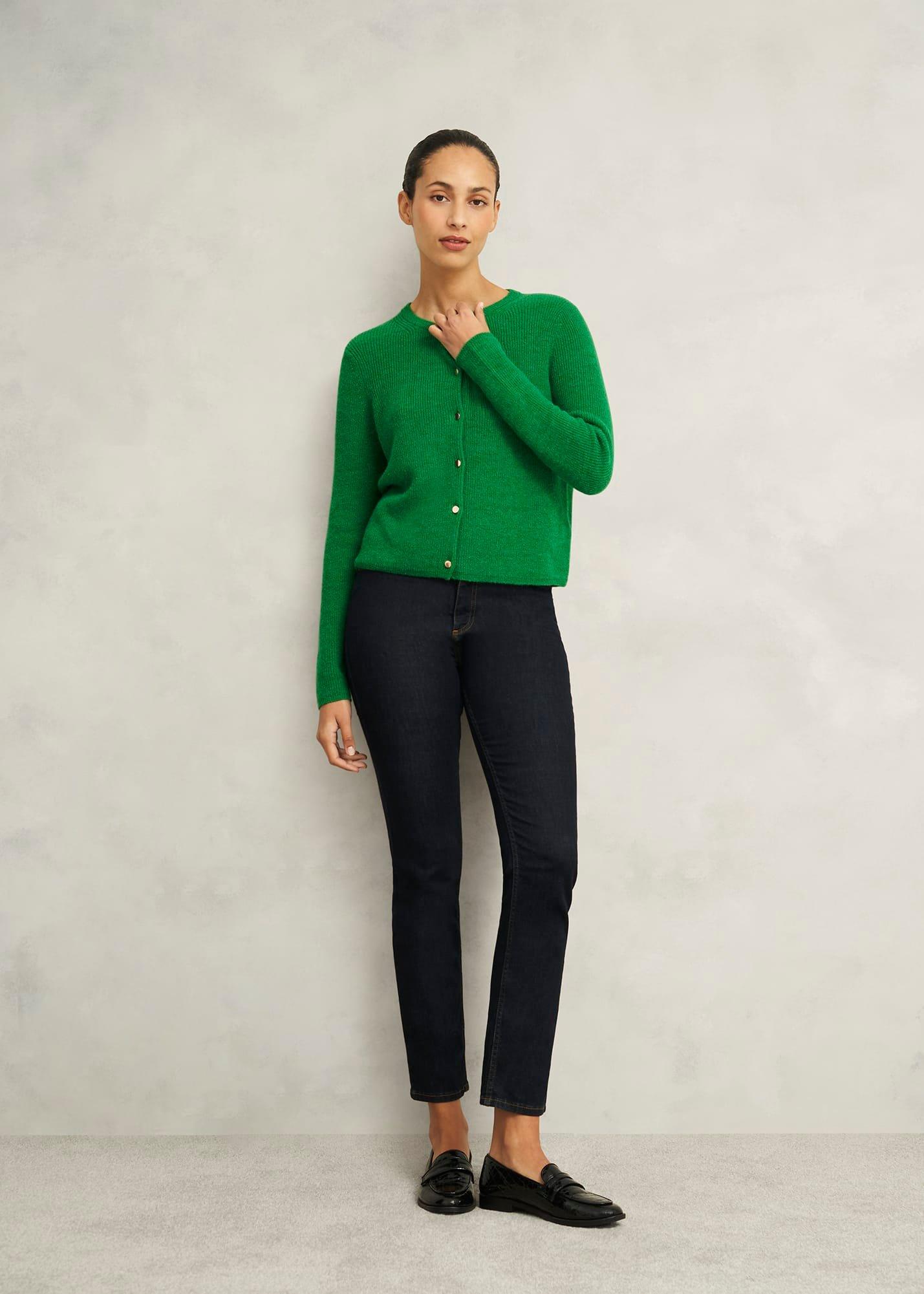 Jasmina Cardigan With Alpaca, Lush Green, hi-res