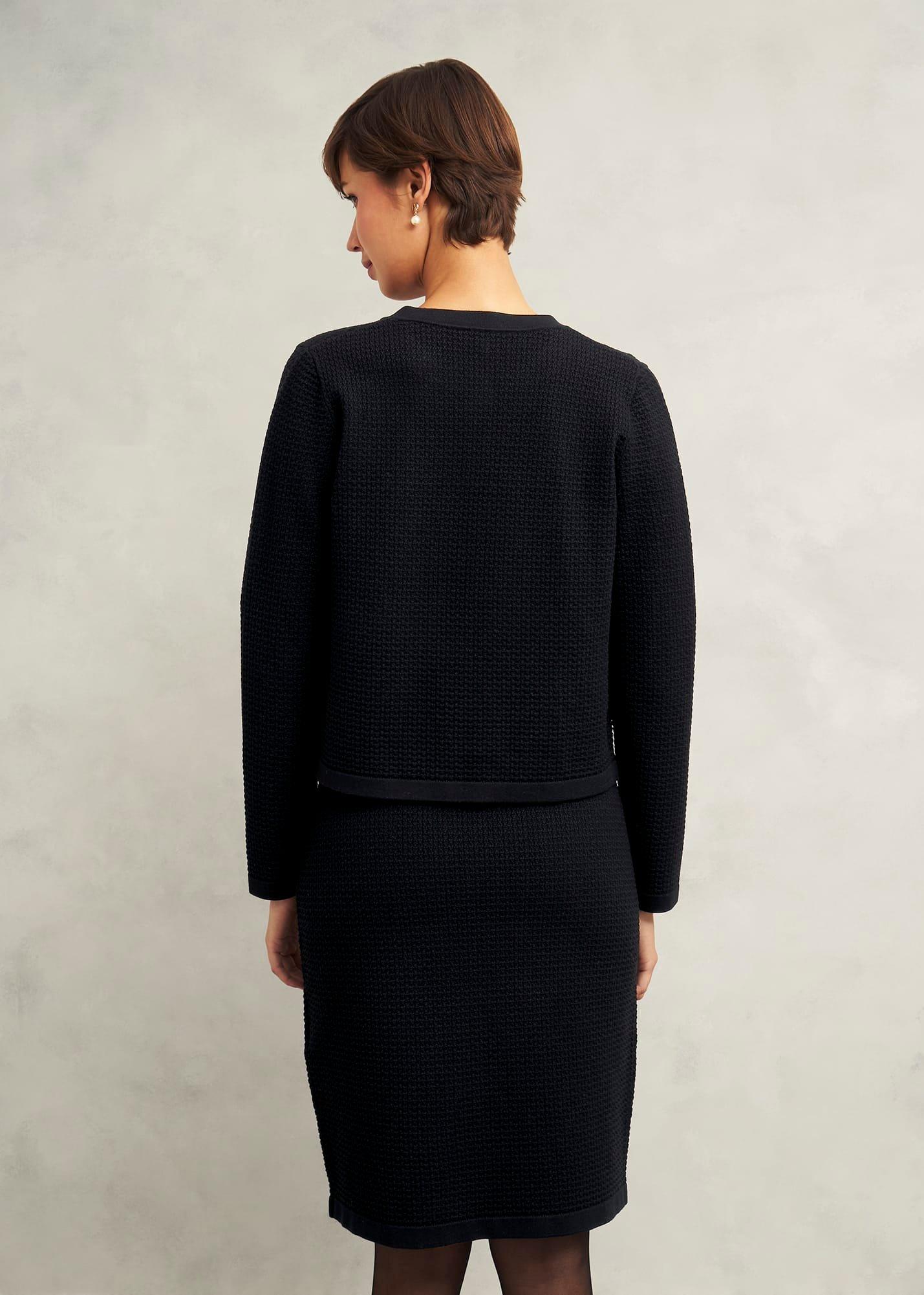 Petra Knitted Jacket, Black, hi-res