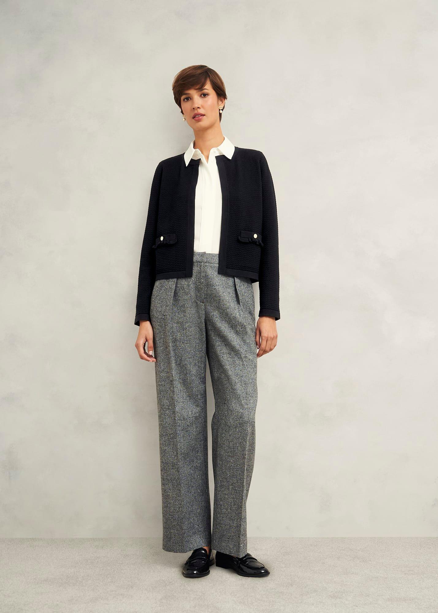 Petra Knitted Jacket, Black, hi-res