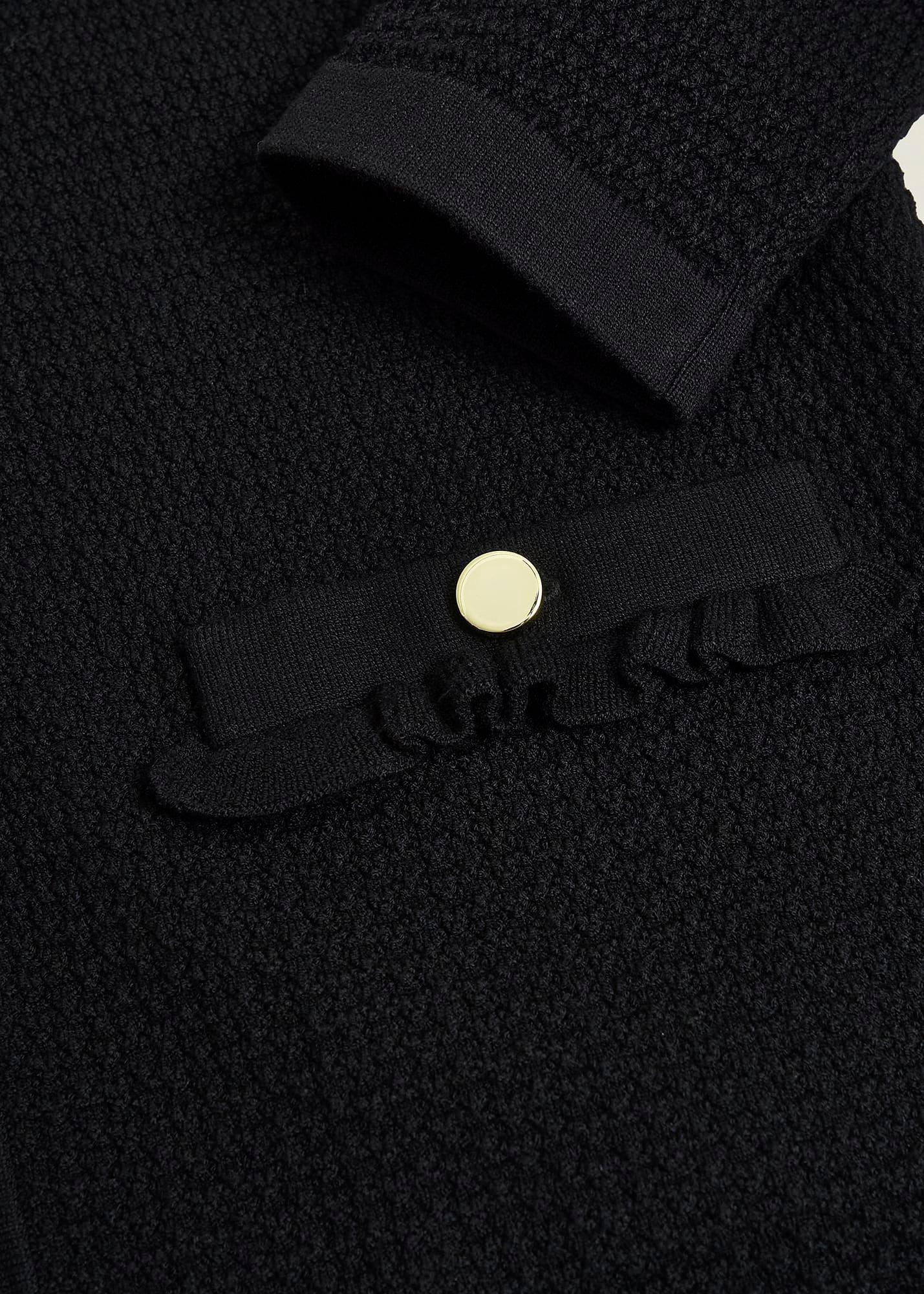 Petra Knitted Jacket, Black, hi-res