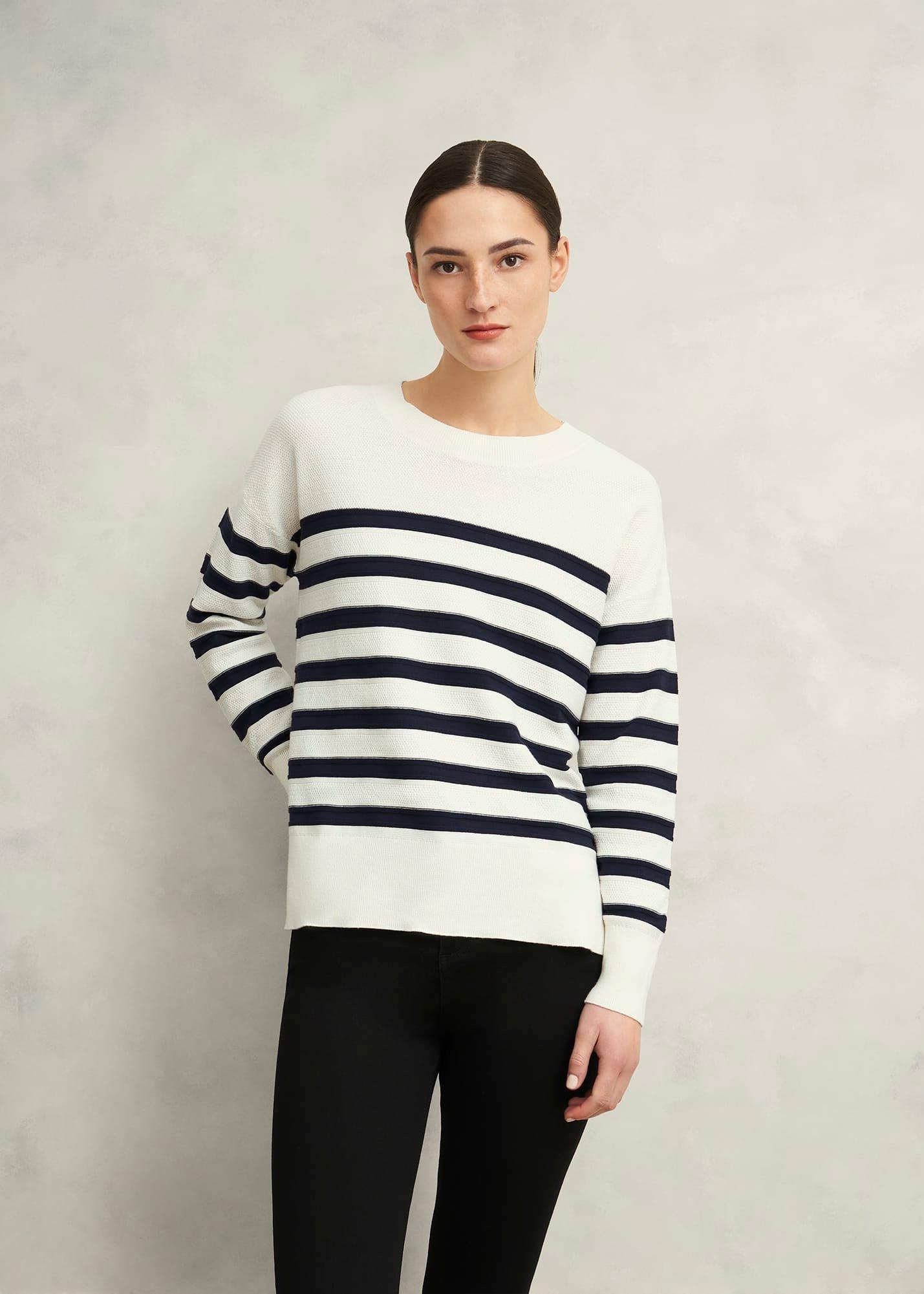 Amoura Striped Cotton Jumper