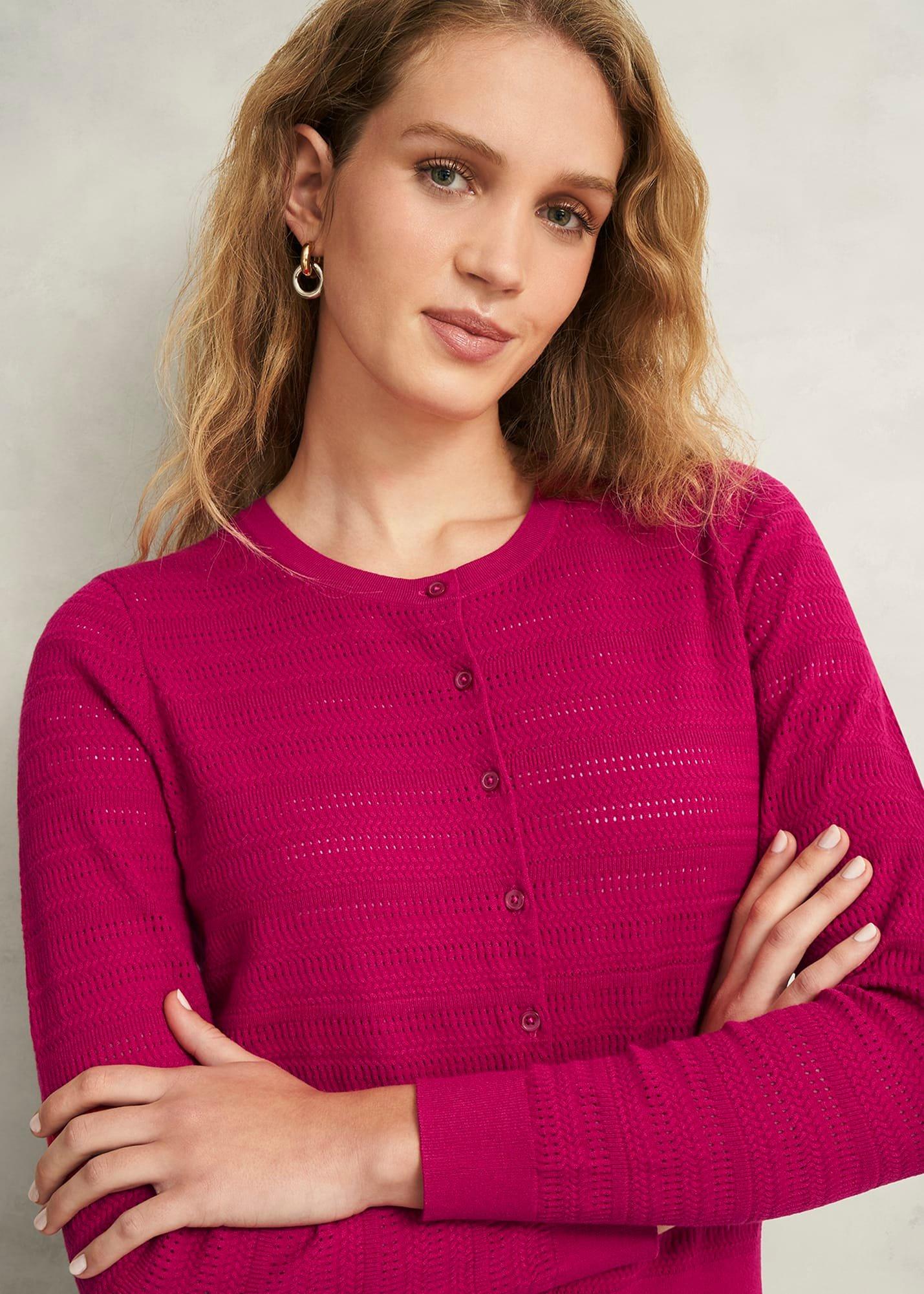 Robin Cardigan, Cerise Pink, hi-res