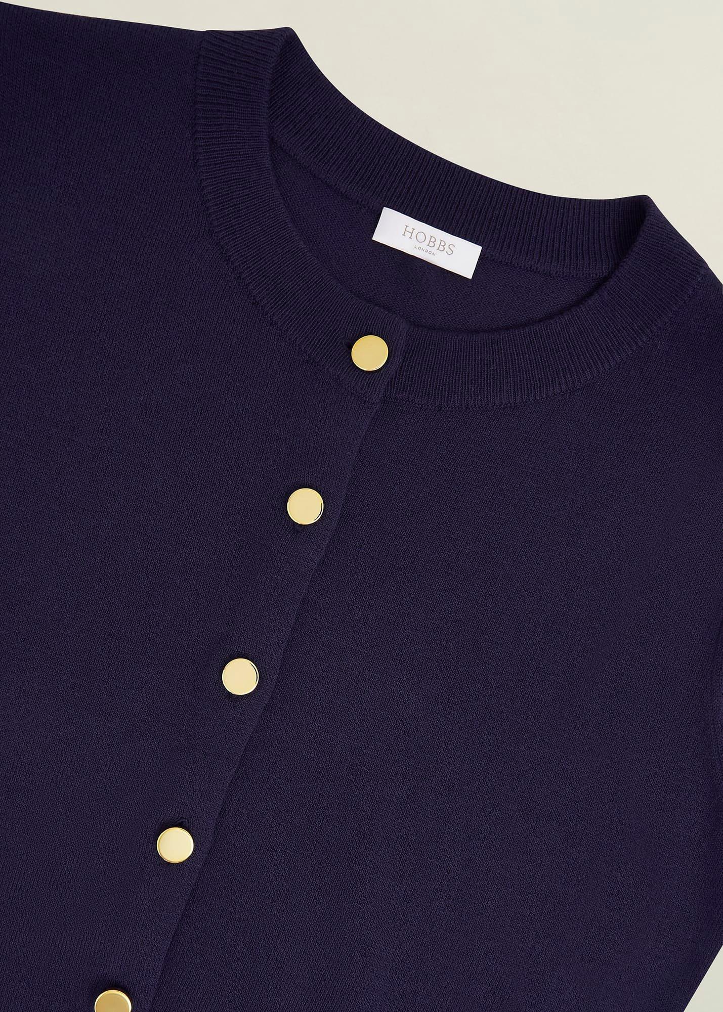 Leanne Cardigan With Wool, True Navy, hi-res