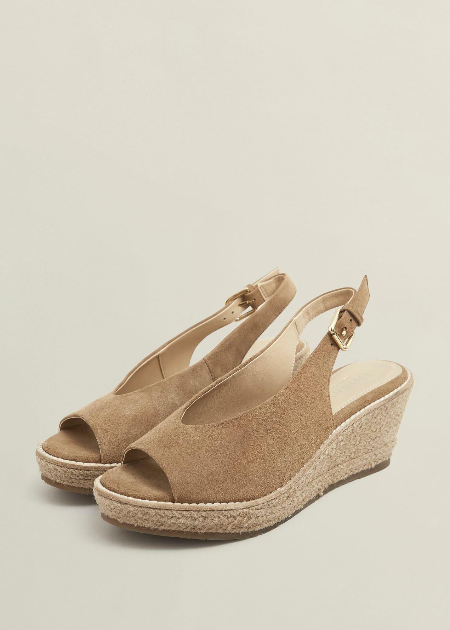 Kali Suede Espadrilles, Light Camel, hi-res