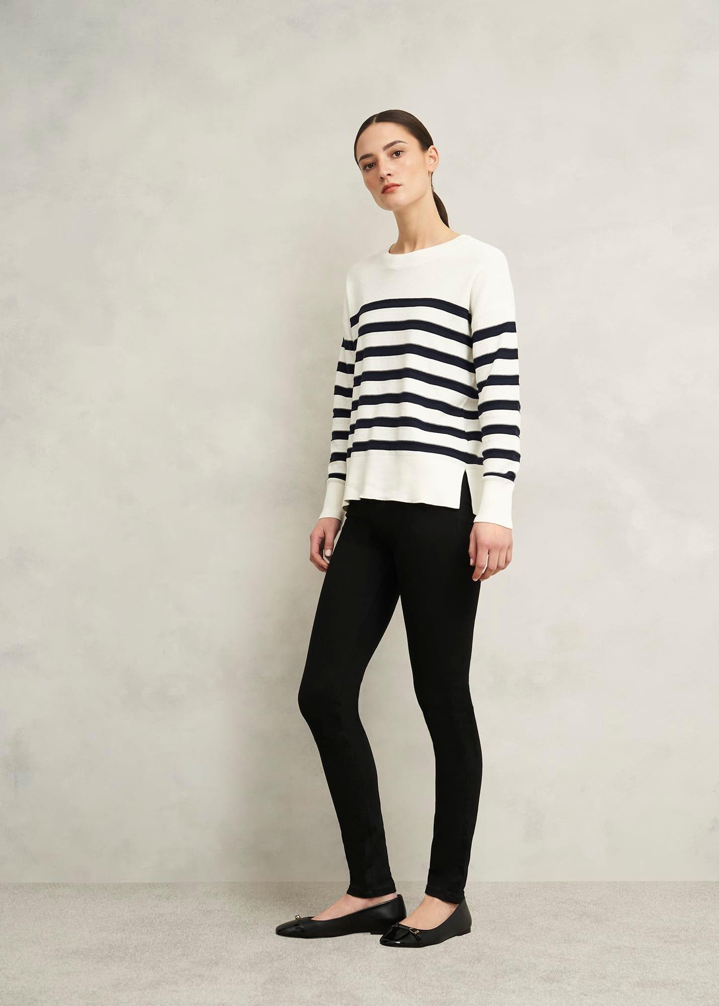 Kelly Leather Ballerinas, Black, hi-res