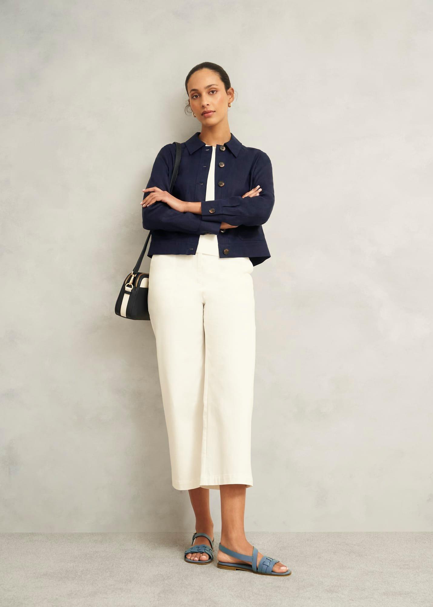 Vera Leather Sandals, Cornflower Blue, hi-res