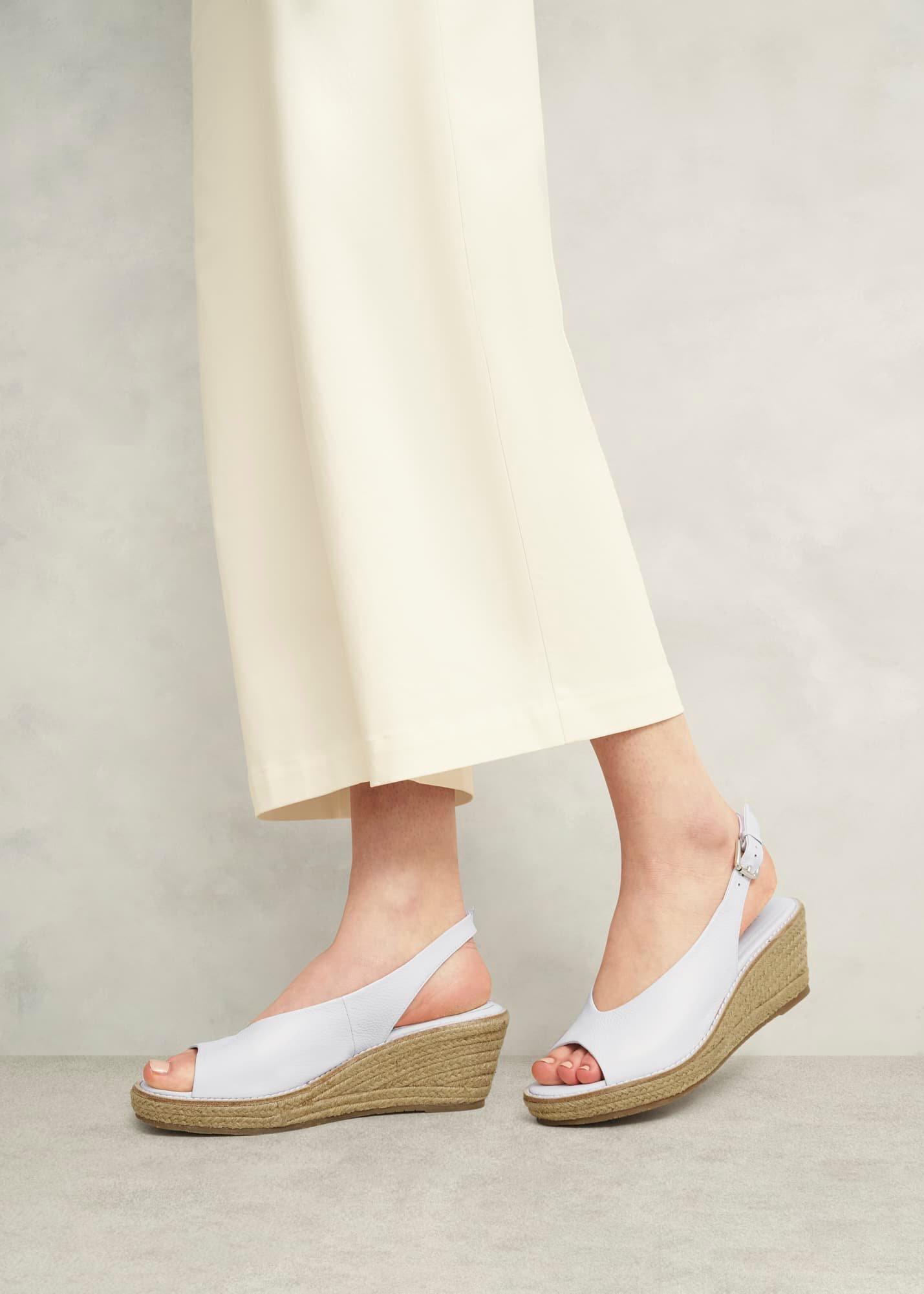 Kali Leather Espadrilles, Ivory, hi-res