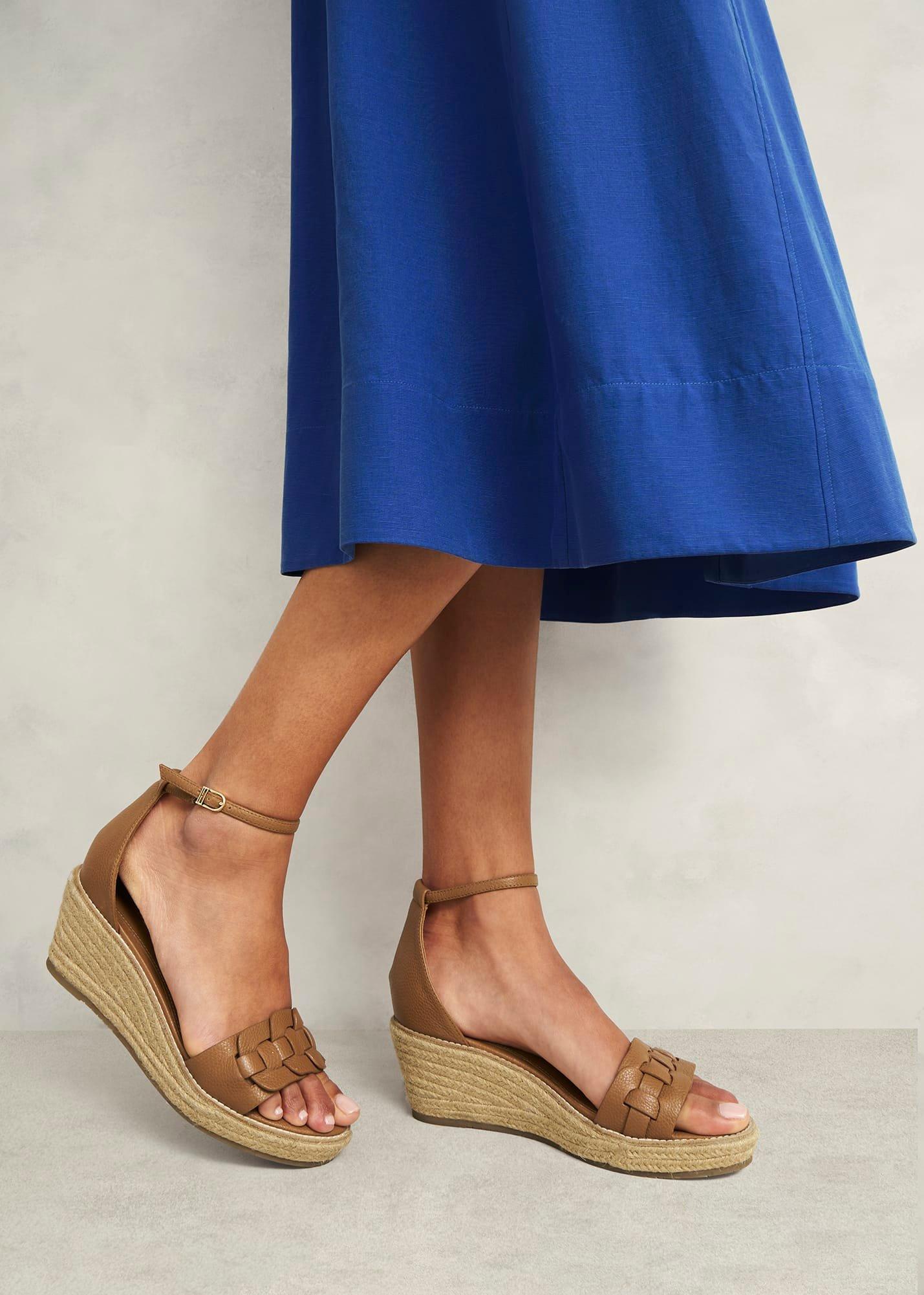 Francis Leather Espadrilles, Tan, hi-res