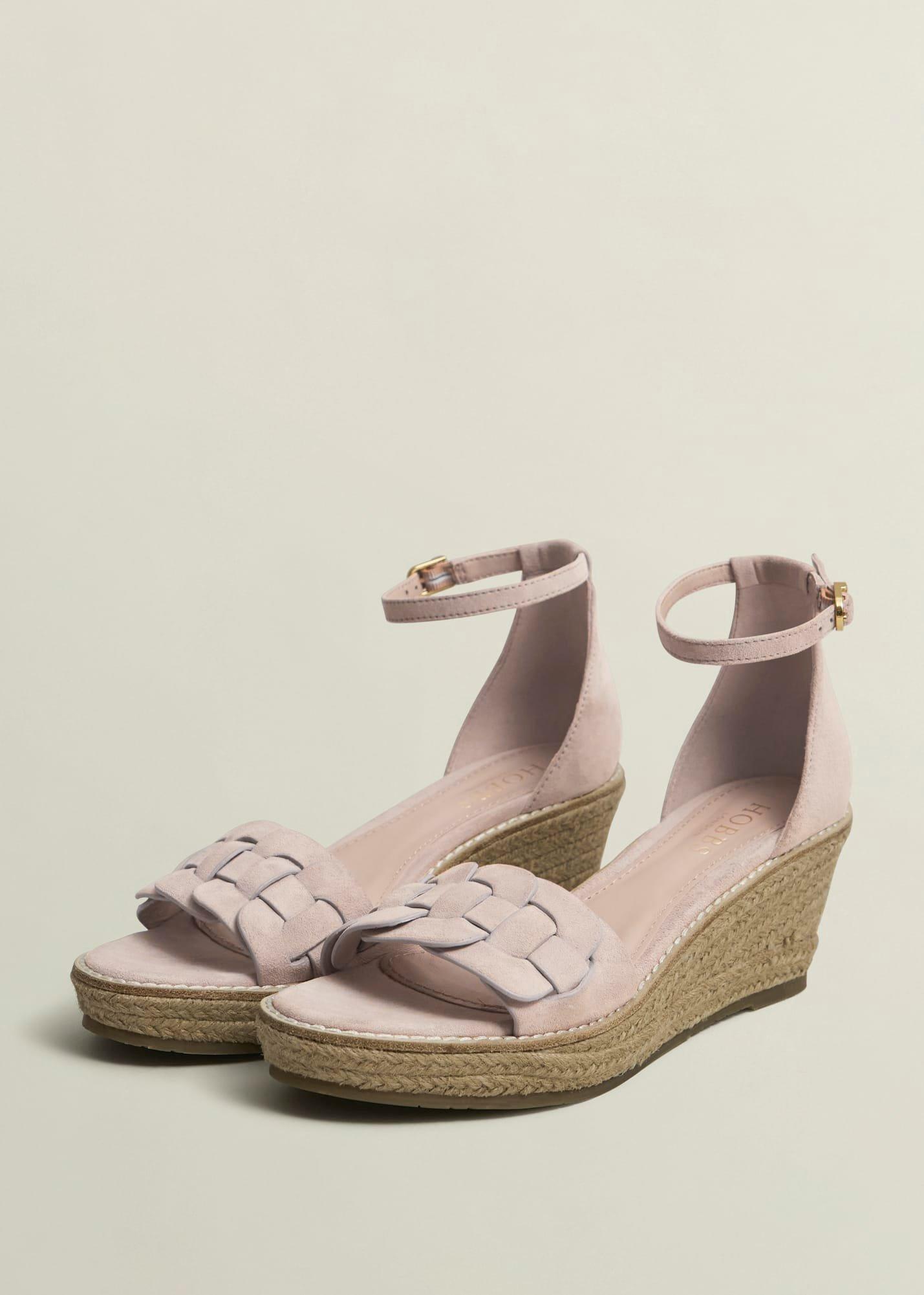 Francis Suede Espadrilles, Blush Pink, hi-res