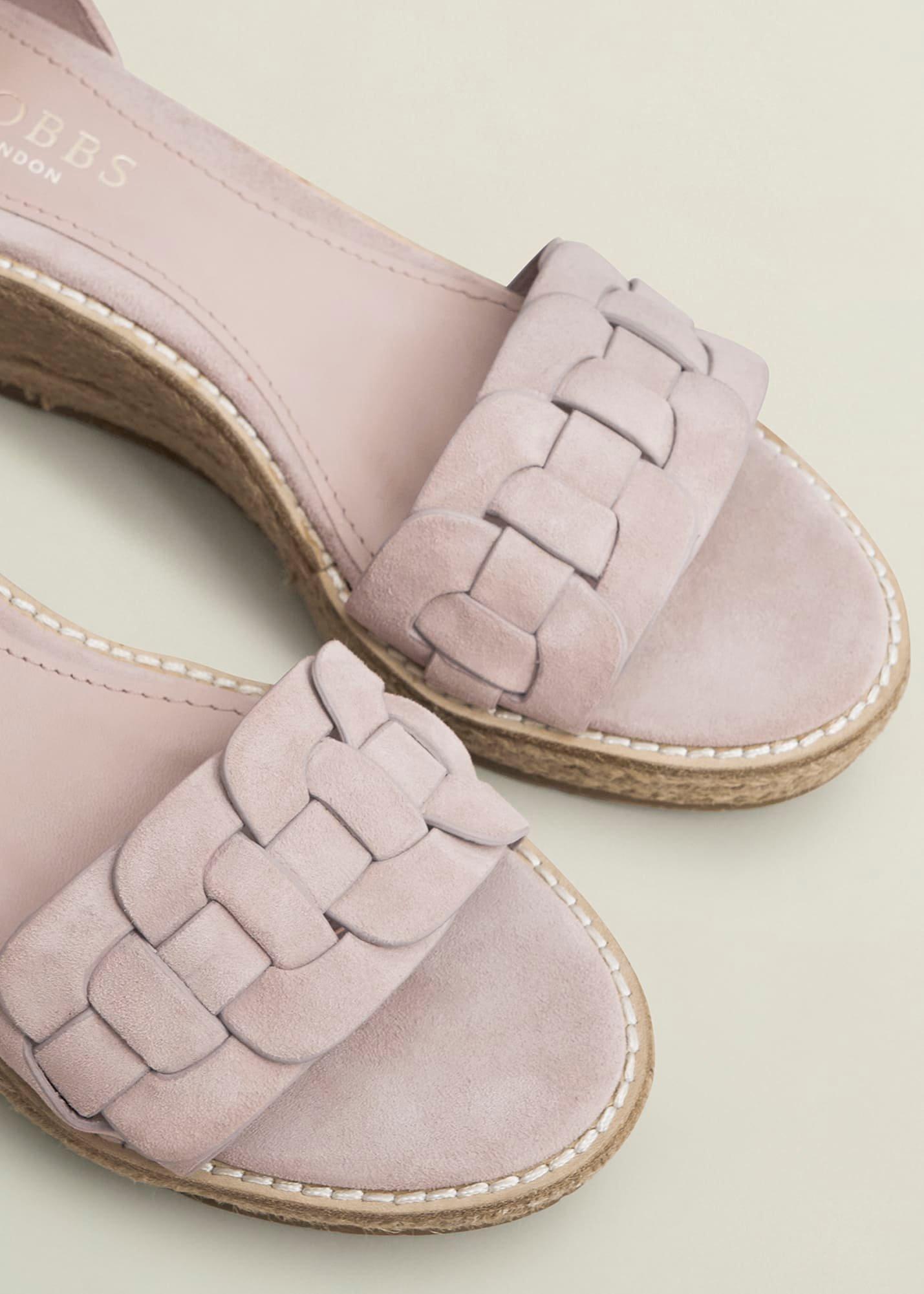 Francis Suede Espadrilles, Blush Pink, hi-res