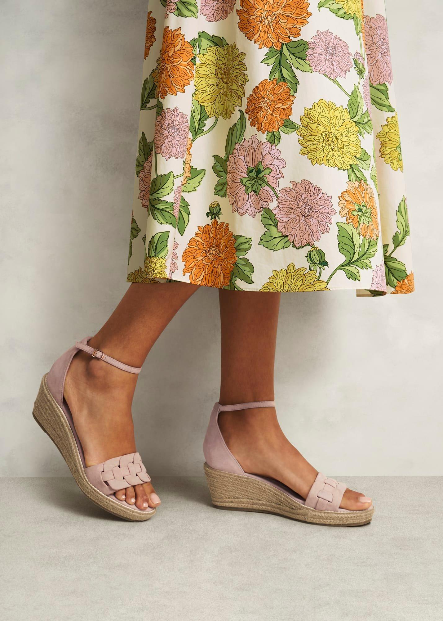 Francis Suede Espadrilles, Blush Pink, hi-res