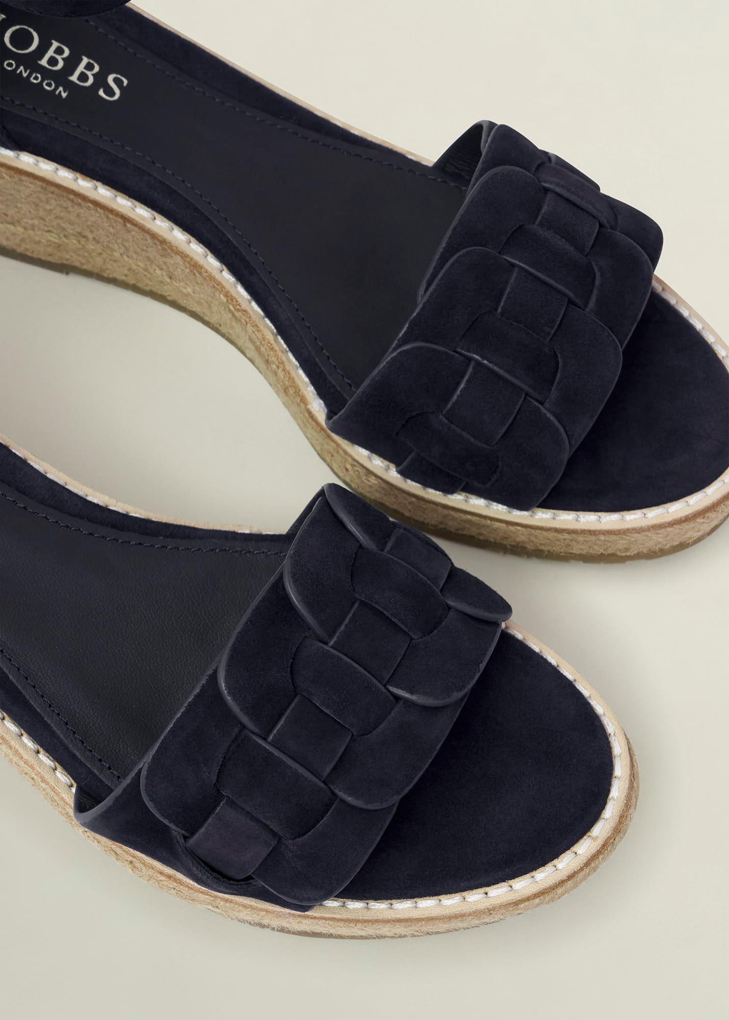 Francis Suede Espadrilles, Hobbs Navy, hi-res