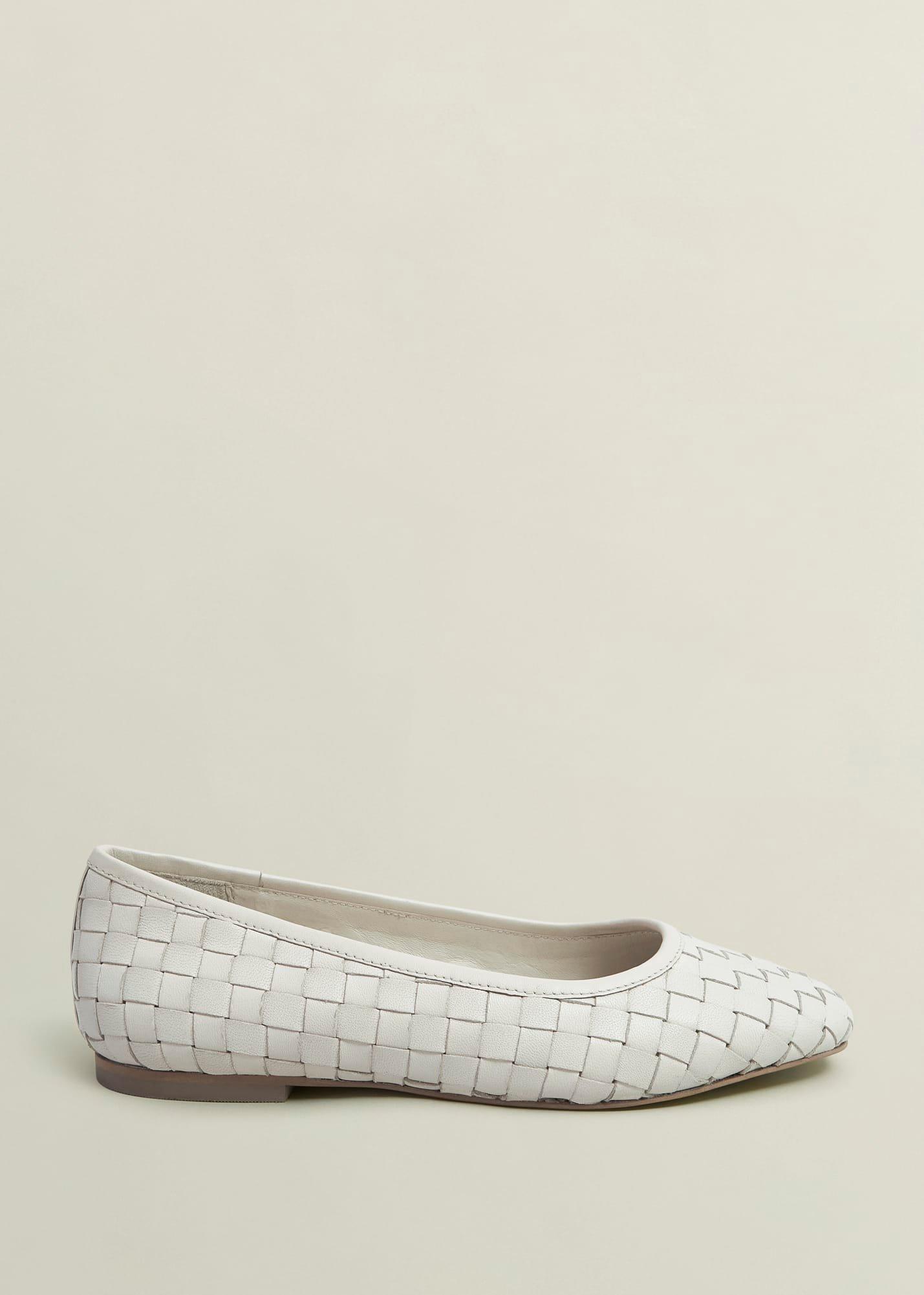 Raina Woven Leather Flats