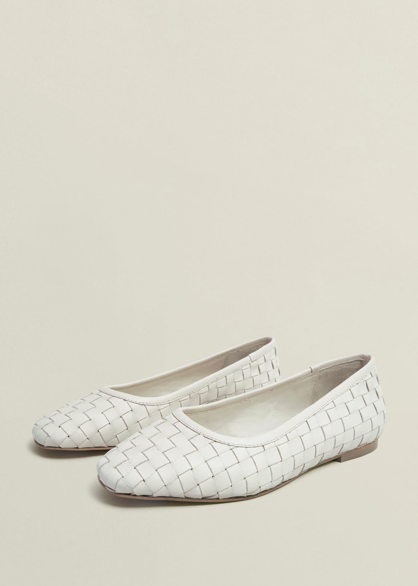 Raina Woven Flats, Chalk Beige, hi-res