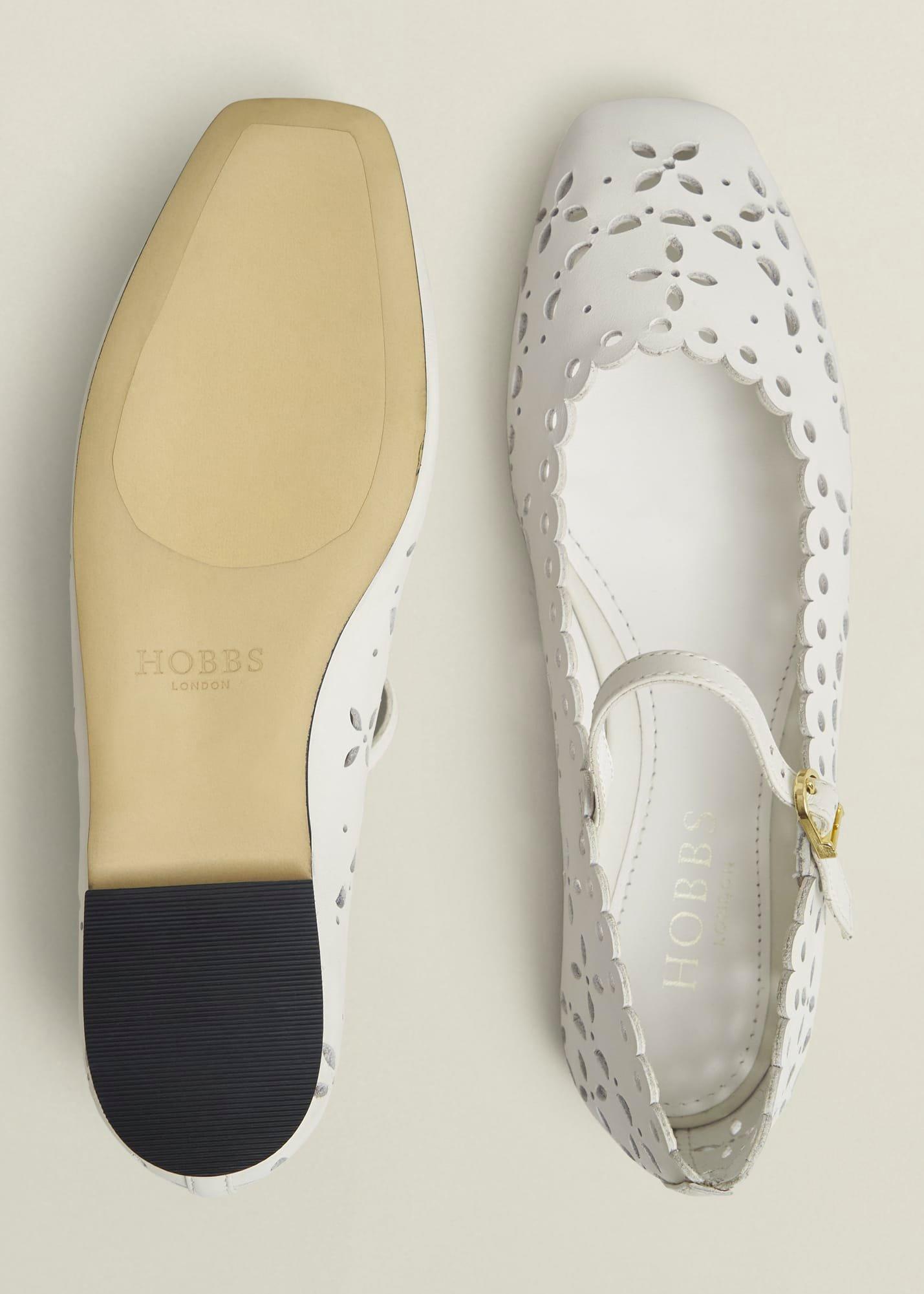 Chrissy Cut Detail Mary Janes, Ivory, hi-res