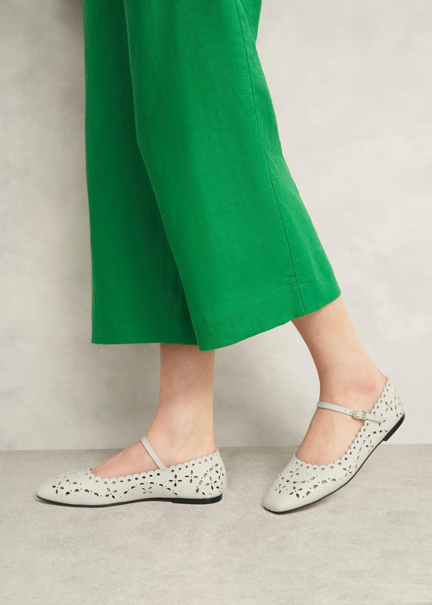 Chrissy Cut Detail Mary Janes, Ivory, hi-res