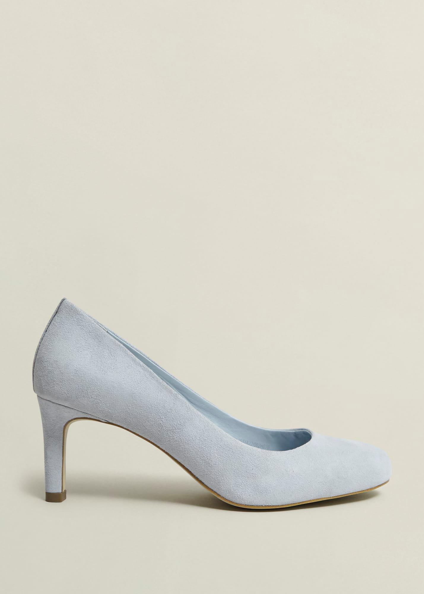 Lizzie Suede Court Shoes