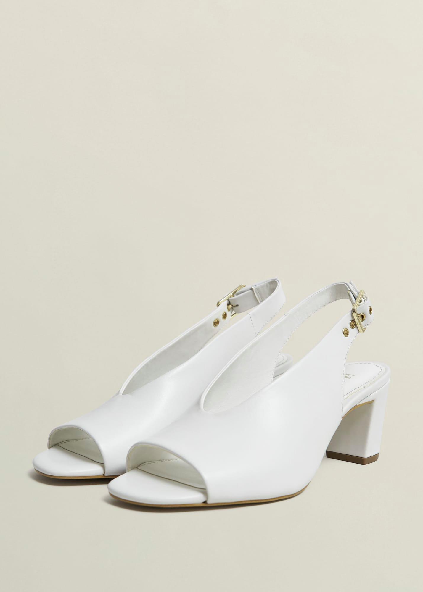Kali Leather Sandals, Ivory, hi-res