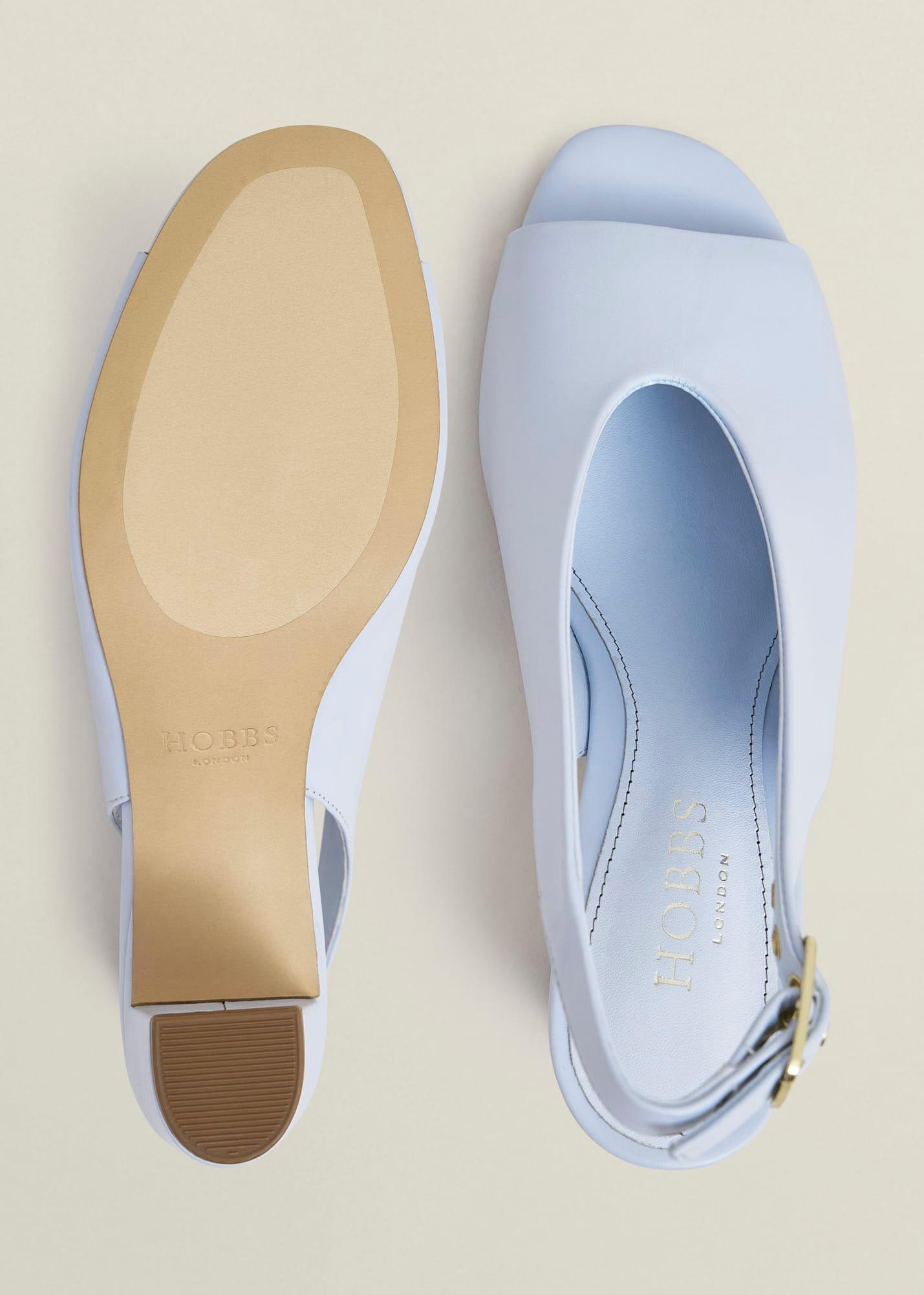 Kali Leather Sandals, Pale Blue, hi-res