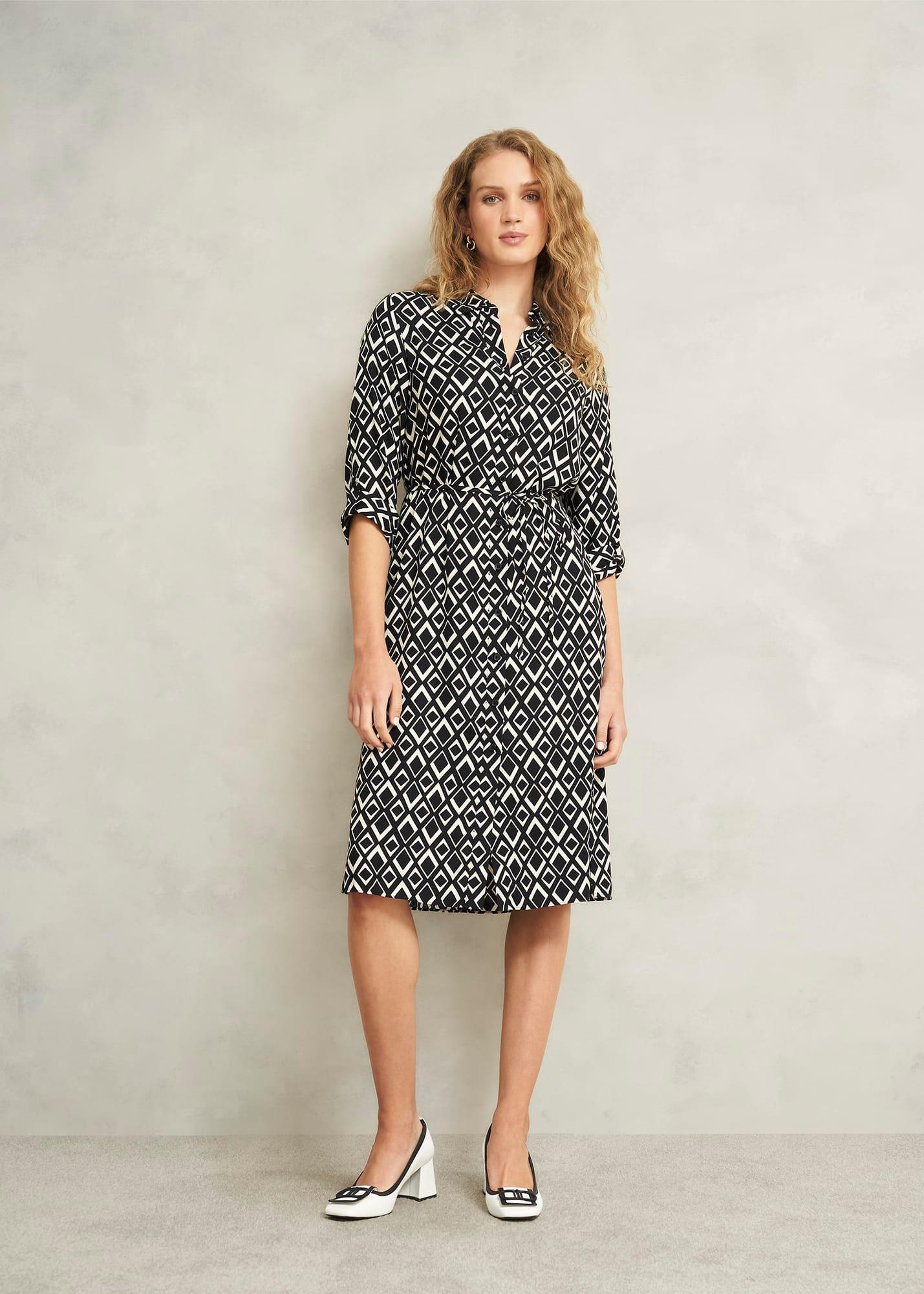 Lexia Leather Court Shoes, Ivory Black, hi-res