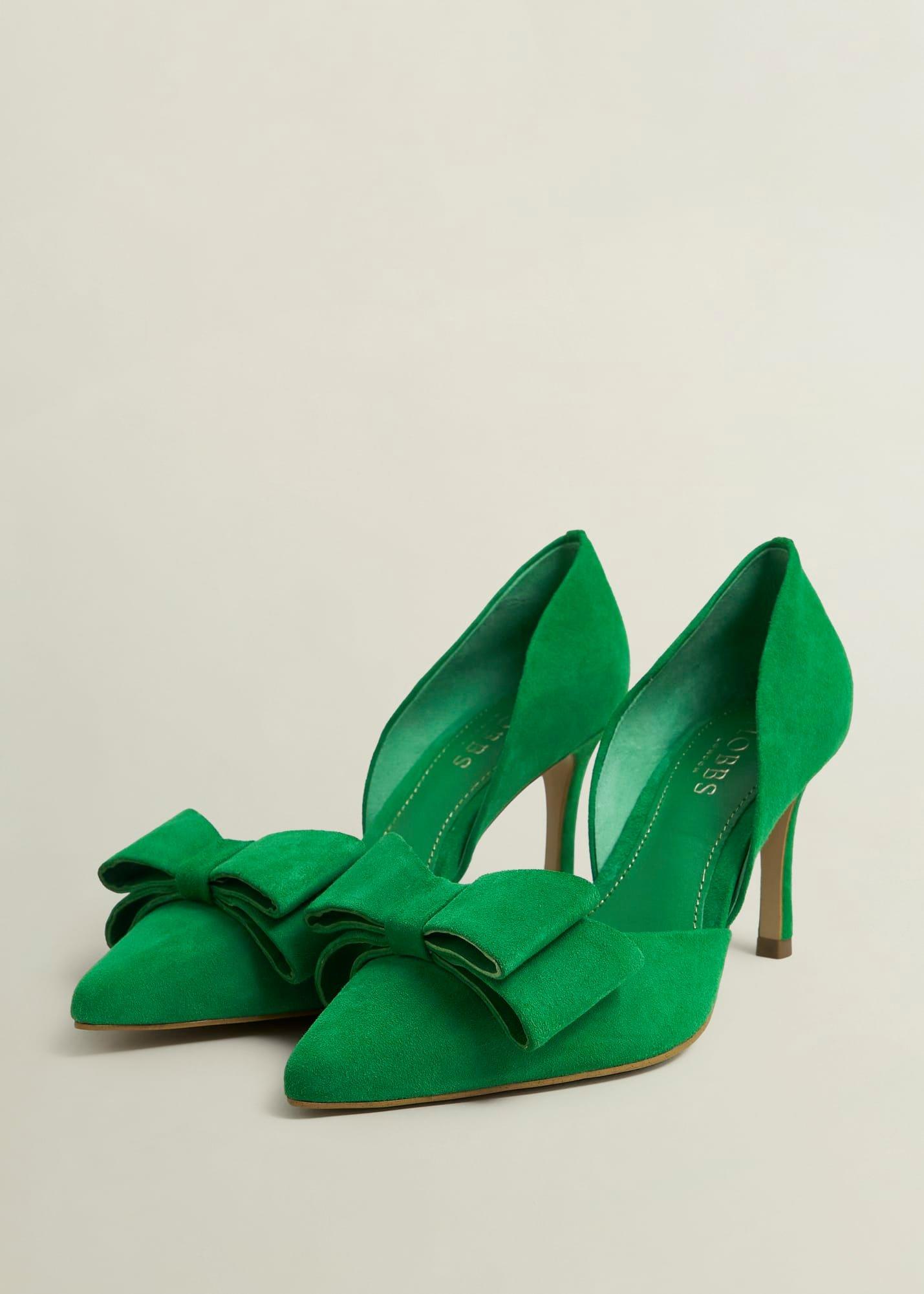 Elva Bow Pumps, Cilantro Green, hi-res