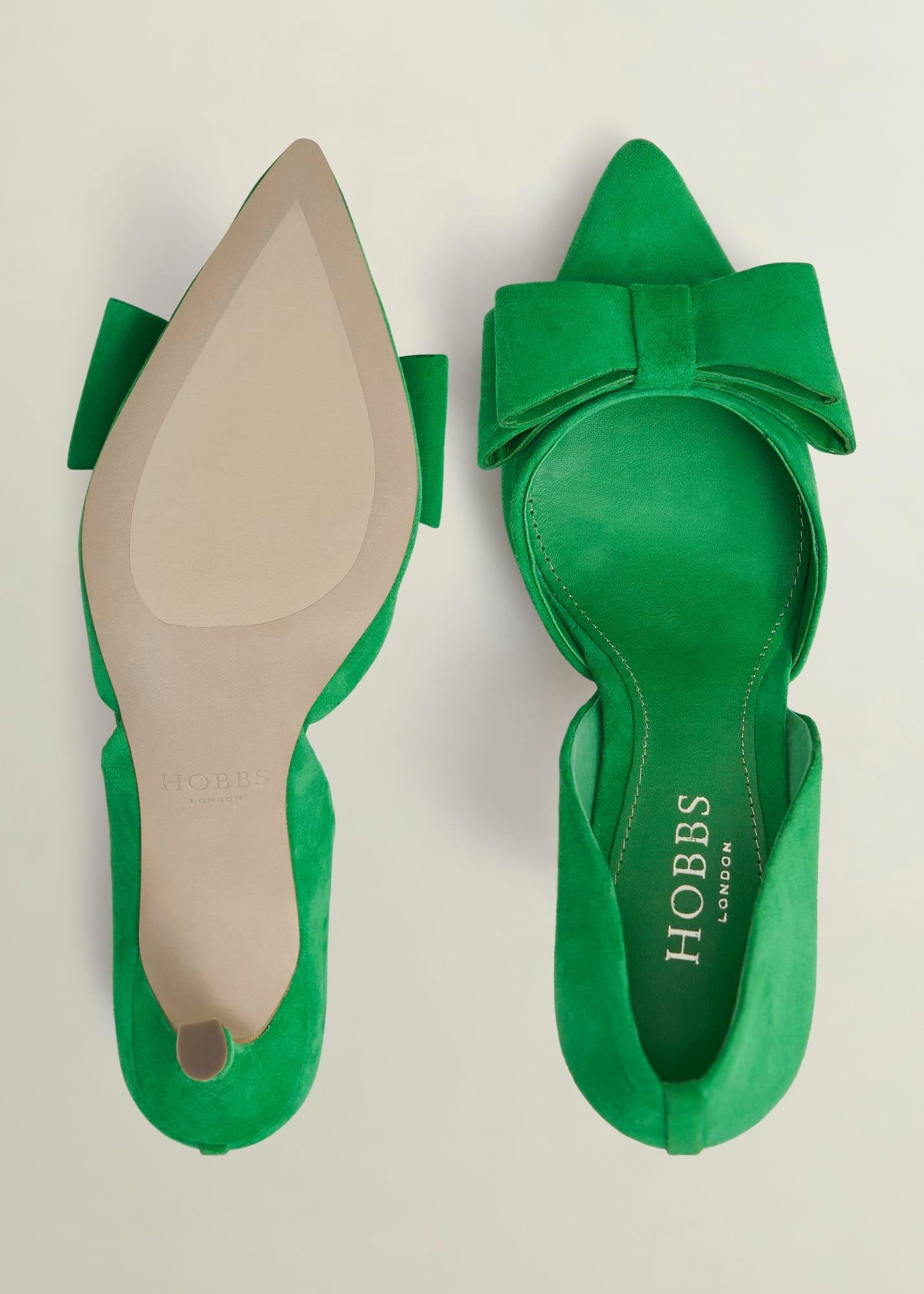 Elva Bow Pumps, Cilantro Green, hi-res