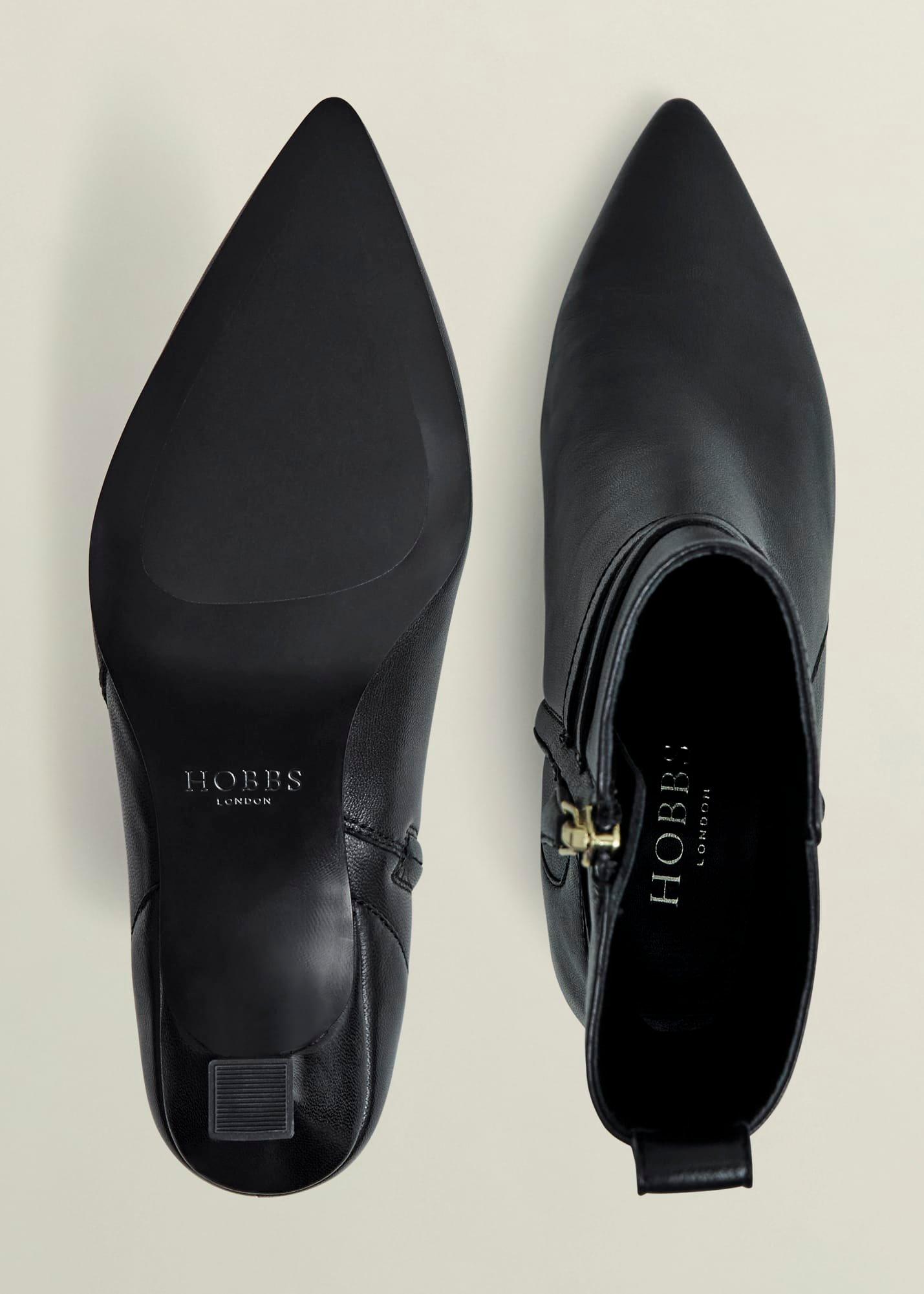 Loretta Heeled Boots, Black, hi-res